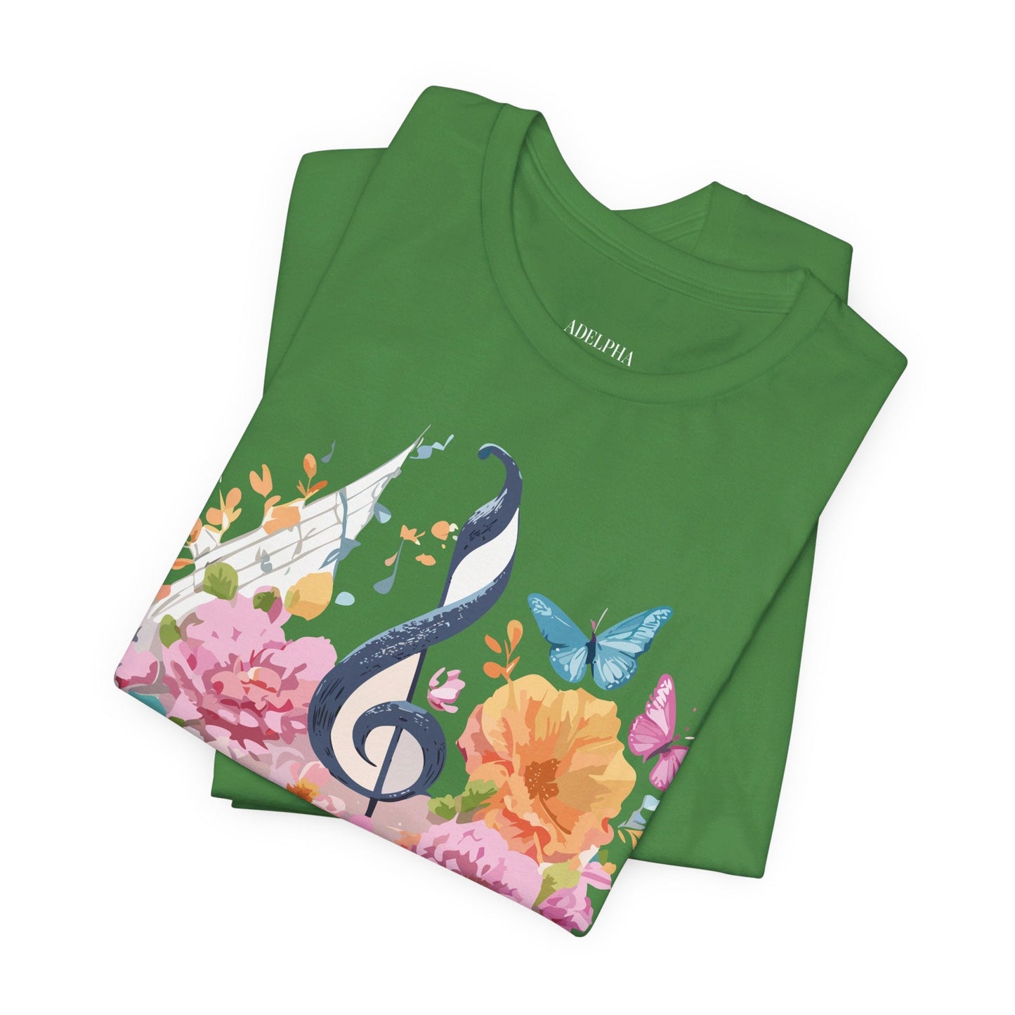 Music Graphic Unisex 100 Cotton Vintage Art with Musical Elements Tee 125