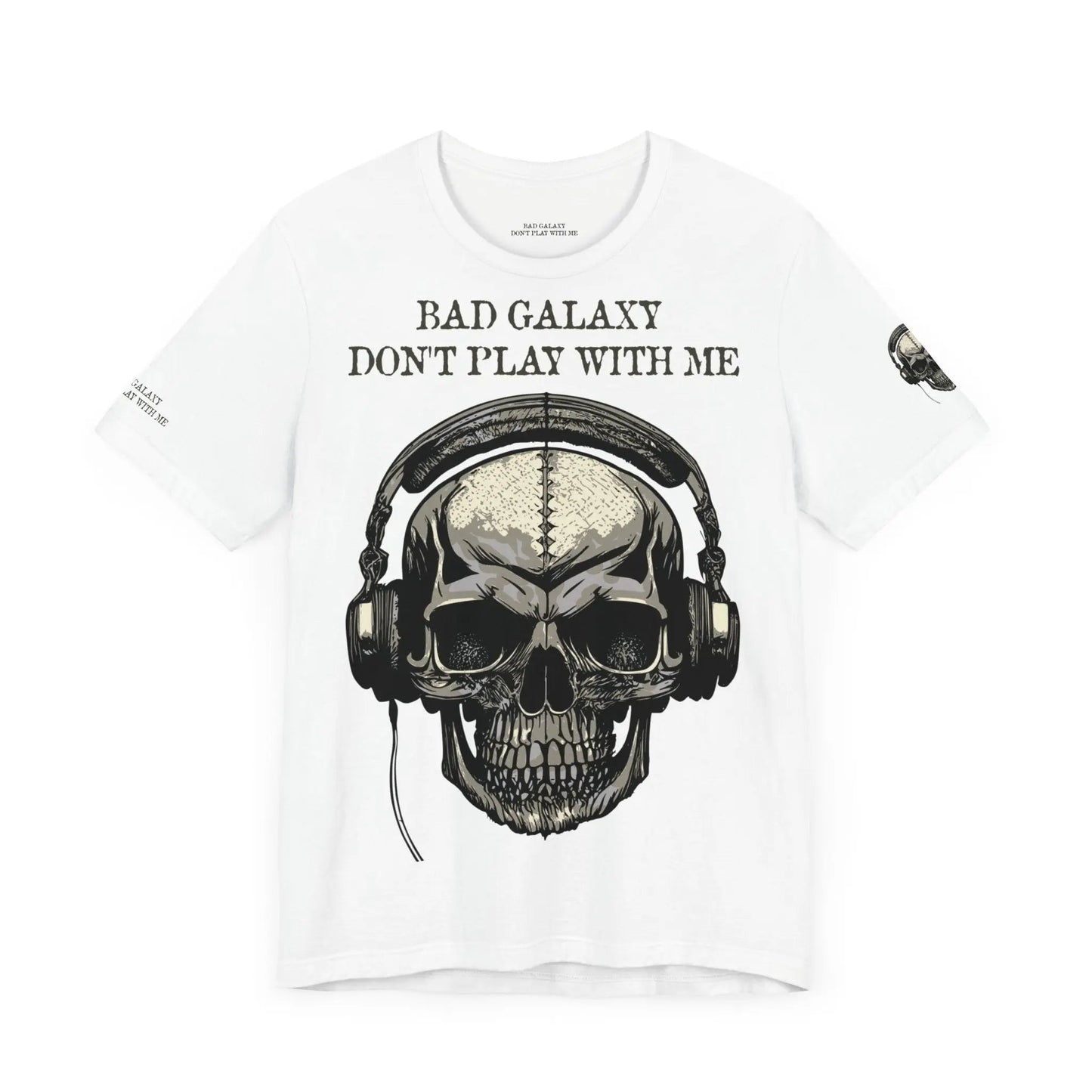 Skull T Shirt From Bad Galaxy Made To Order 100 Percent Cotton With Eco Friendly Inks Free Shipping