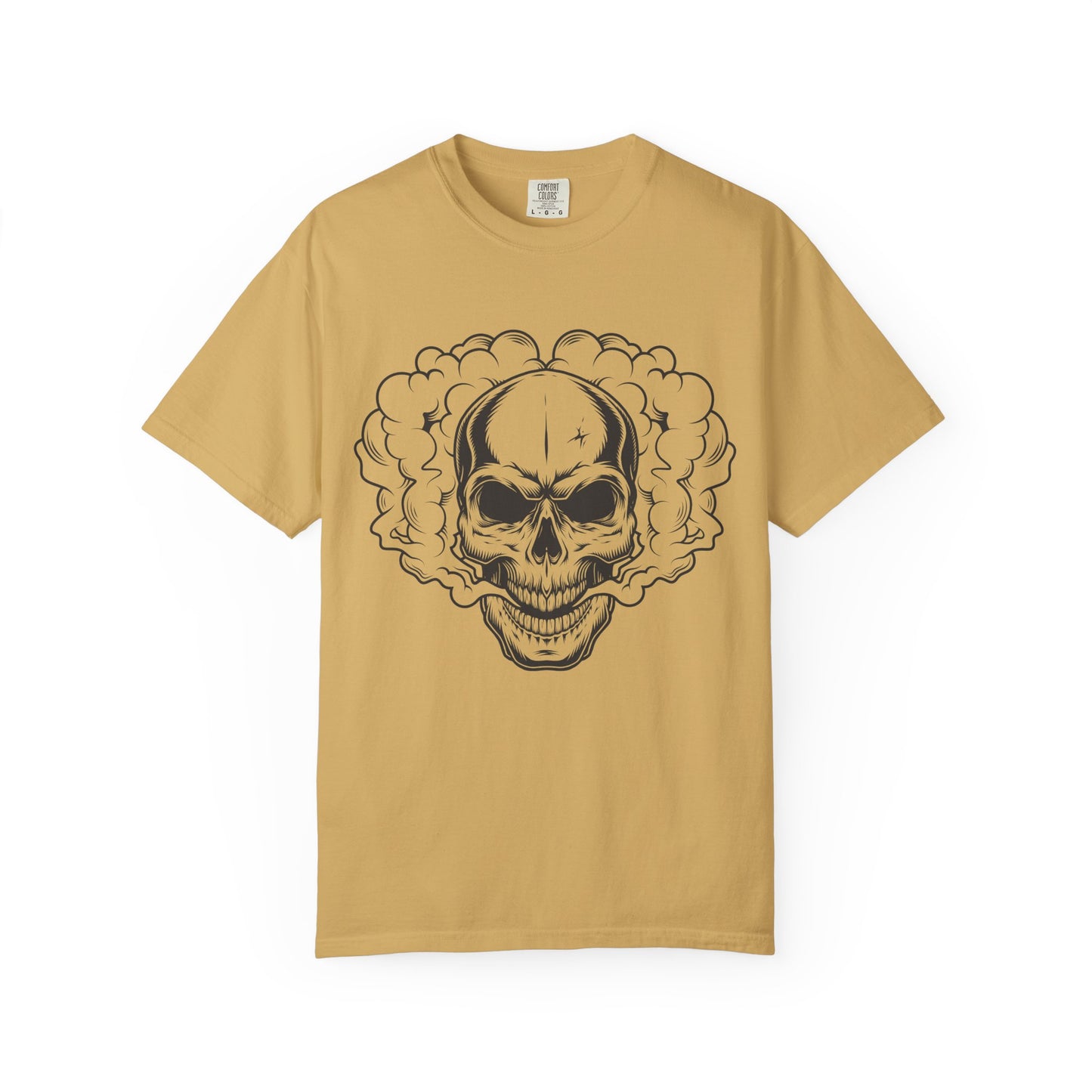 Camiseta unisex de algodón con calavera 