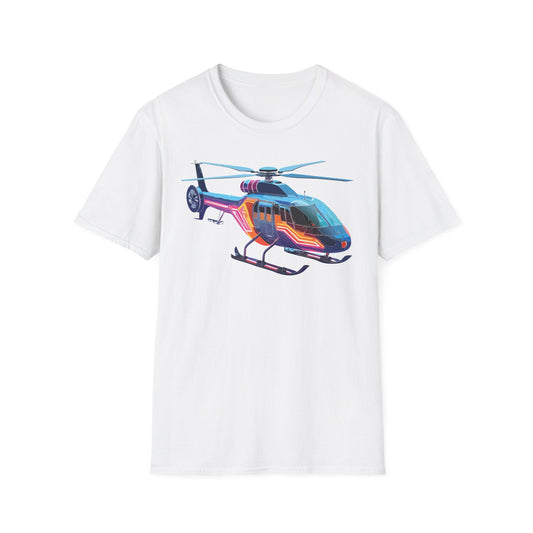Chopper Helicopter T Shirt Unisex Softstyle 100 Percent Ring Spun Cotton Premium Tee
