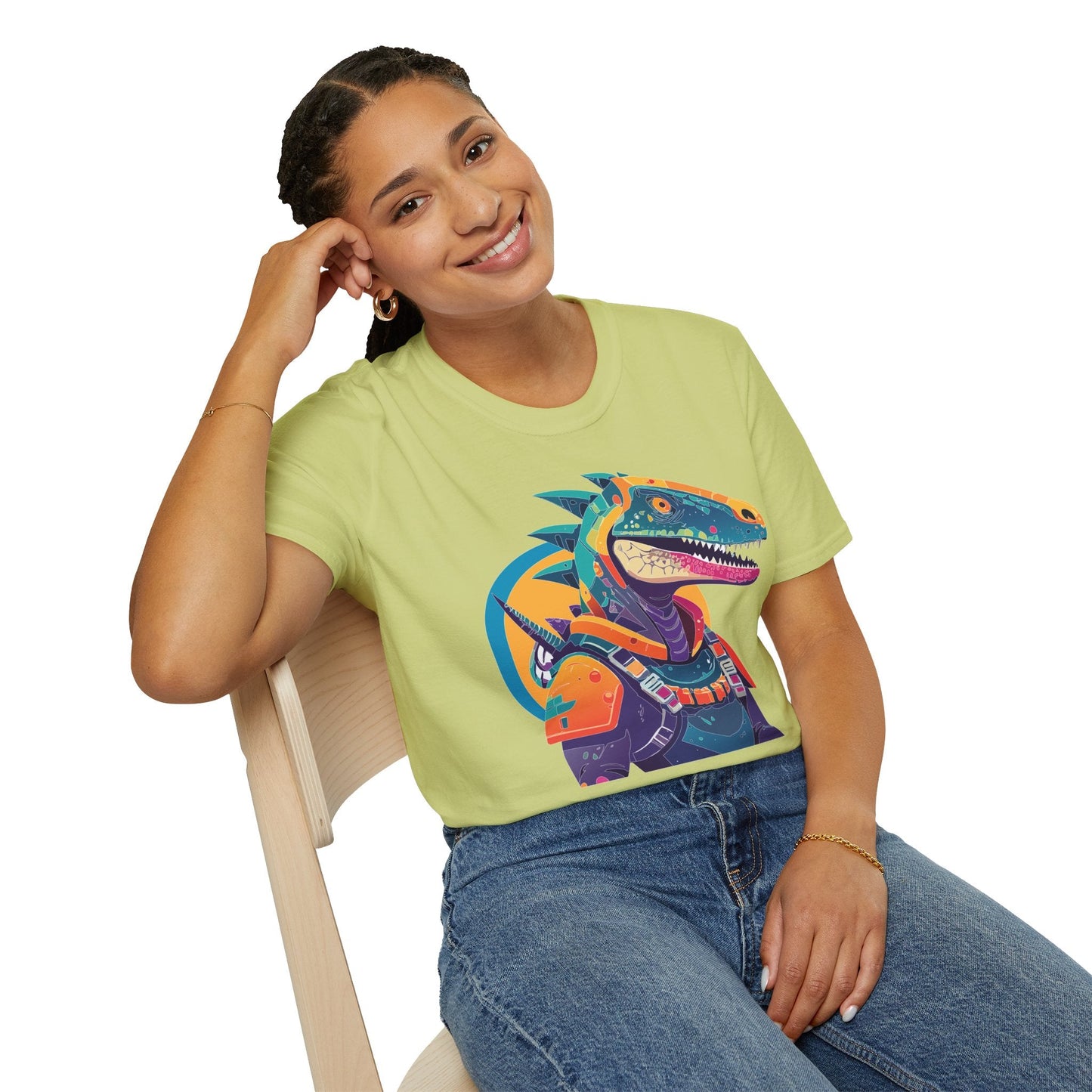 Alien Graphic Unisex Cotton Softstyle UFO Artwork Tee 6