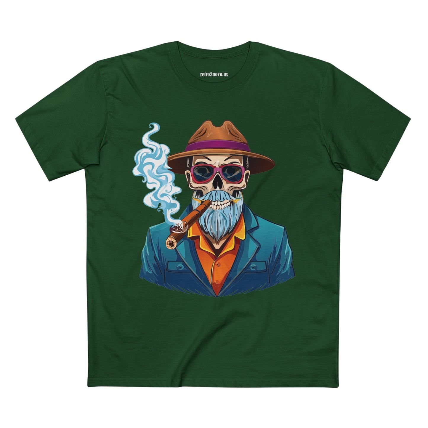 Skull Shirt Skeleton Tee Unisex Premium Cotton Art Design Original By Retro2Nova Exclusive Collection