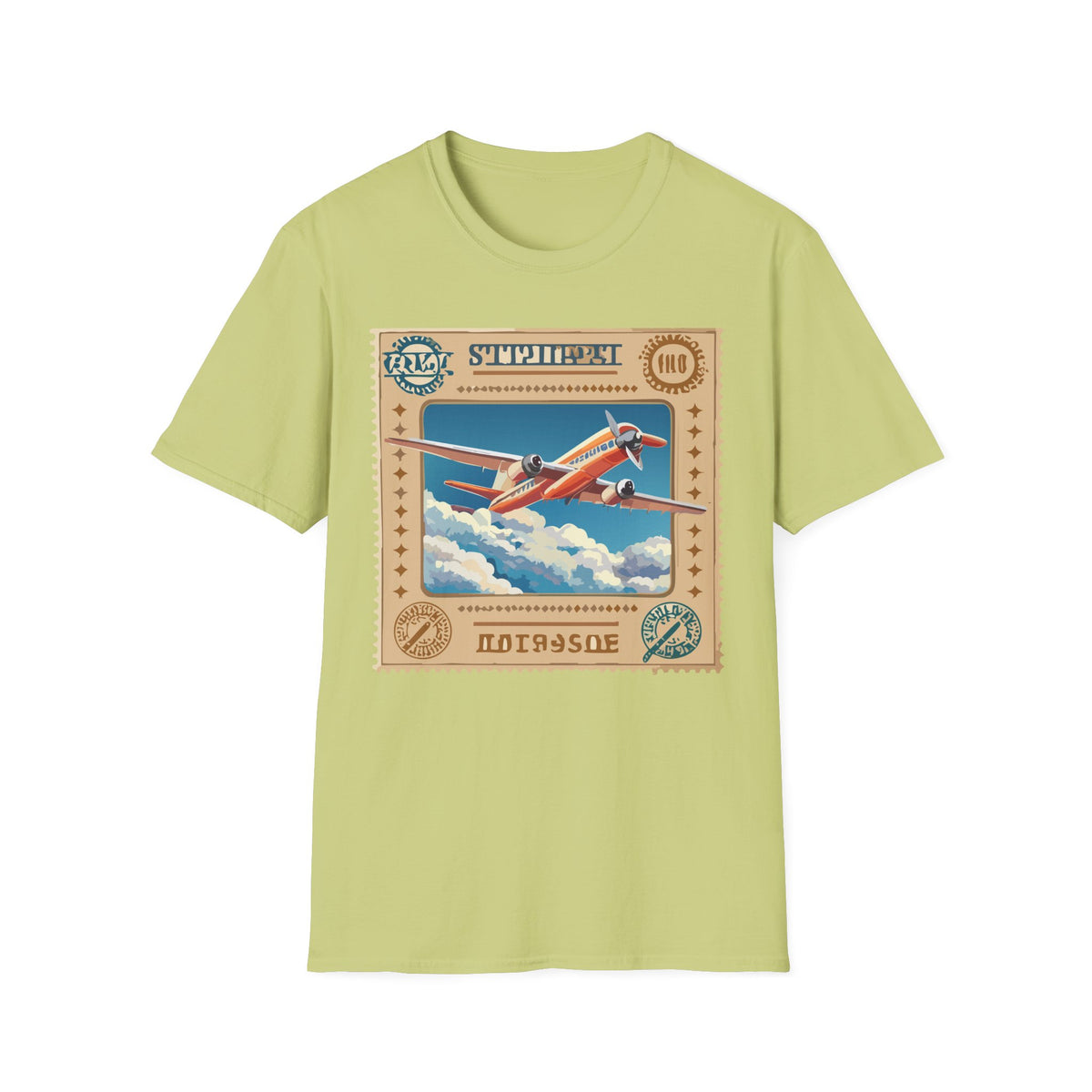 Vintage Airplane Poster T-Shirt | Retro Travel Plane Graphic