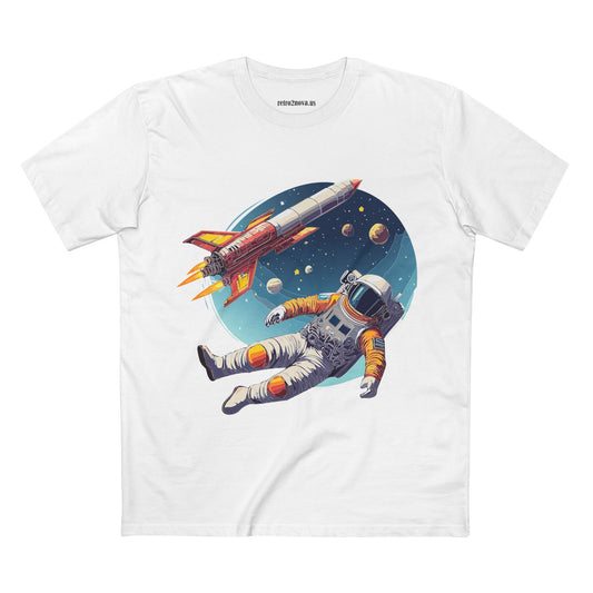 Cosmos Astronaut Graphic Tee Staple Unisex 100 Cotton Tee Shirt - CS-9