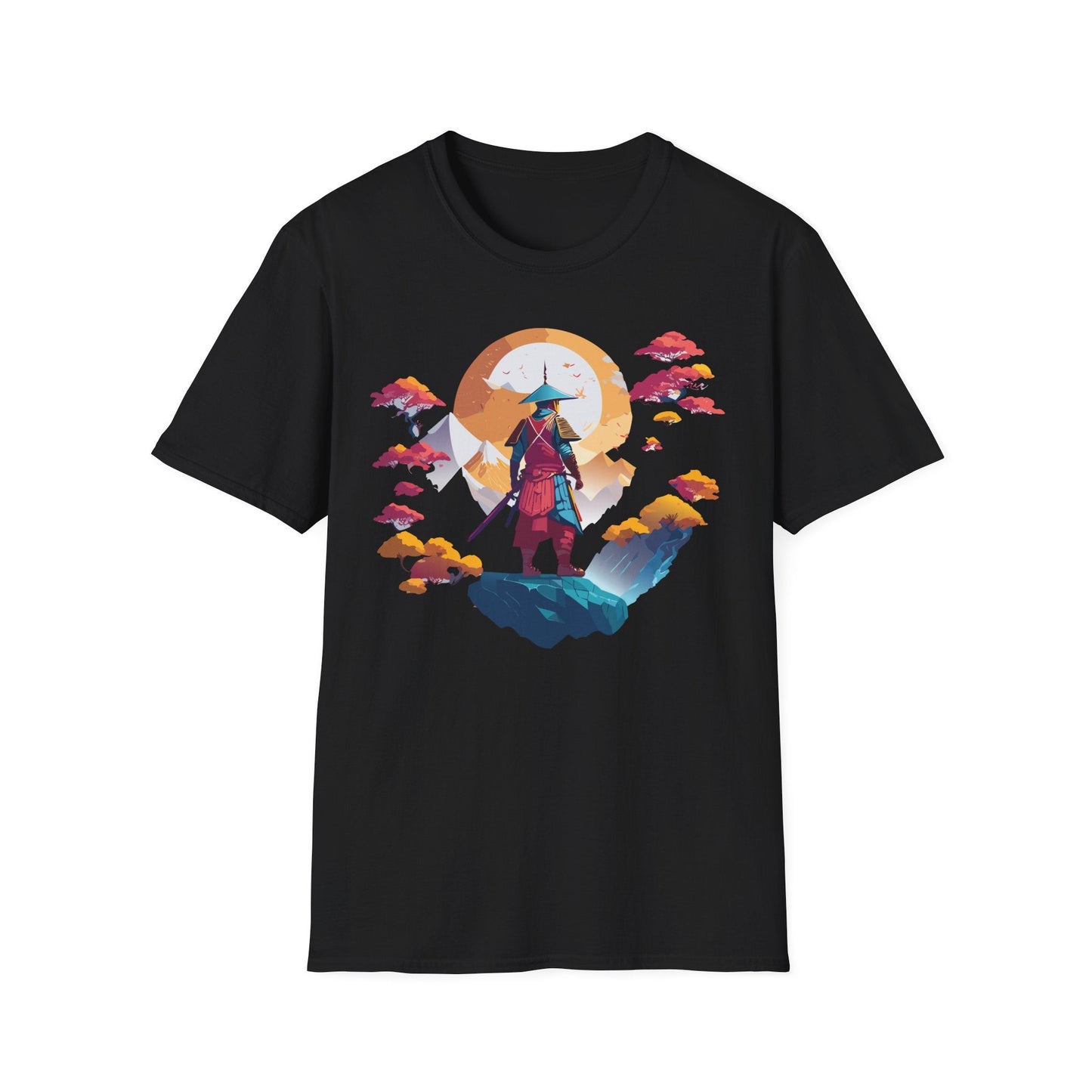 Gildan Softstyle 64000 Samurai T Shirt Unisex Cotton Tee With Samurai Design Relaxed Fit