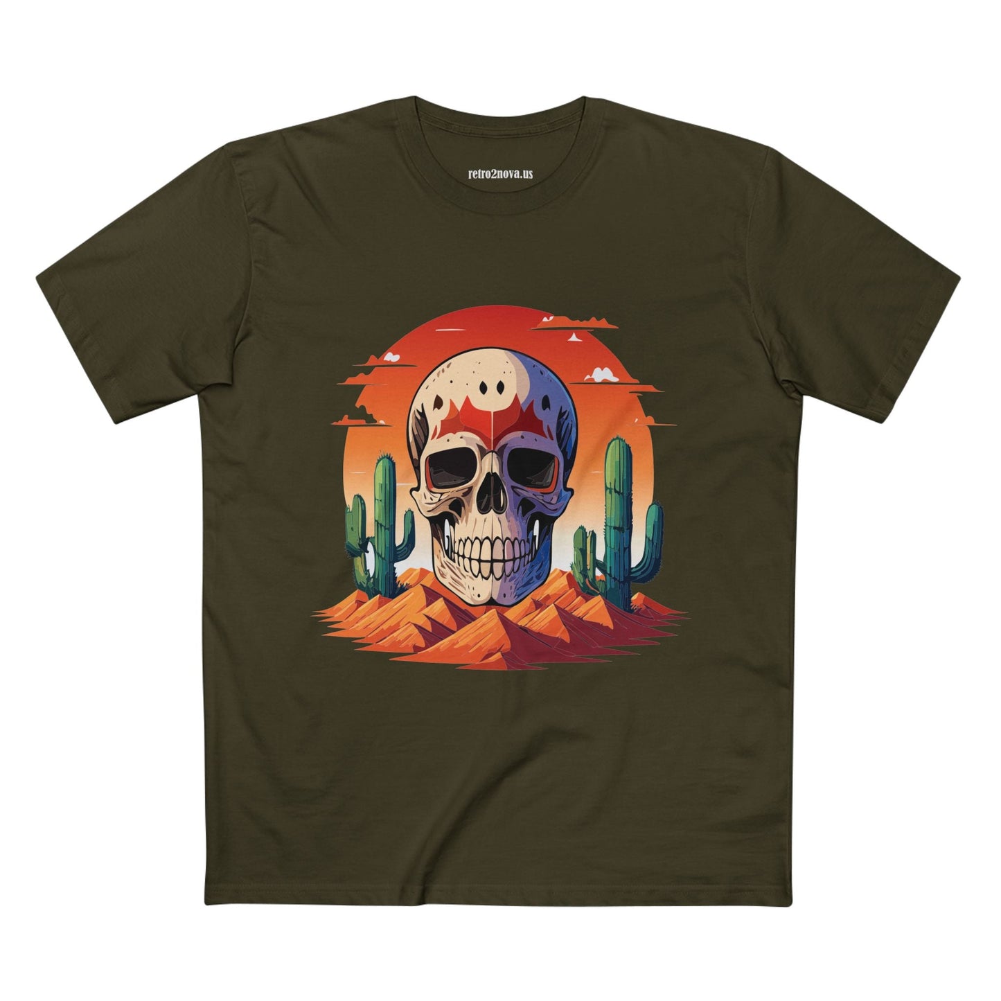 Skull Shirt Unisex Skeleton Tee With Original Art Design Premium Cotton Retro2Nova Art Collection