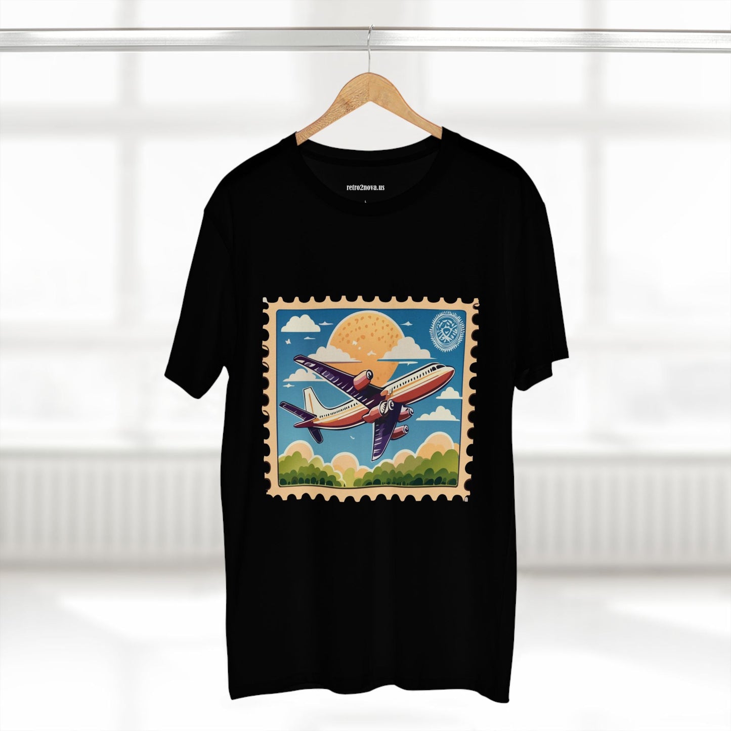 Postage Stamp Shirt Unisex Premium Cotton Tee PS13 Original Art Design Retro2Nova