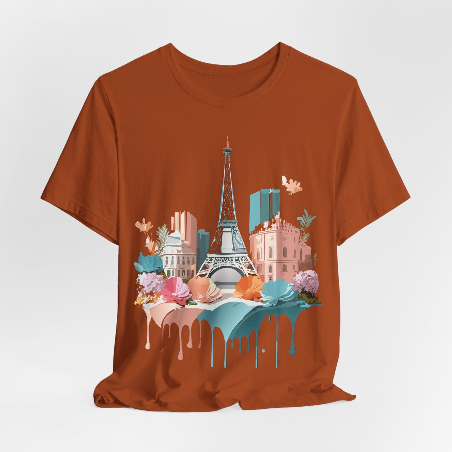 Paris Tourist Shirt Unisex Graphic Tee With Vintage Inspired Artwork By Adelpha Collection