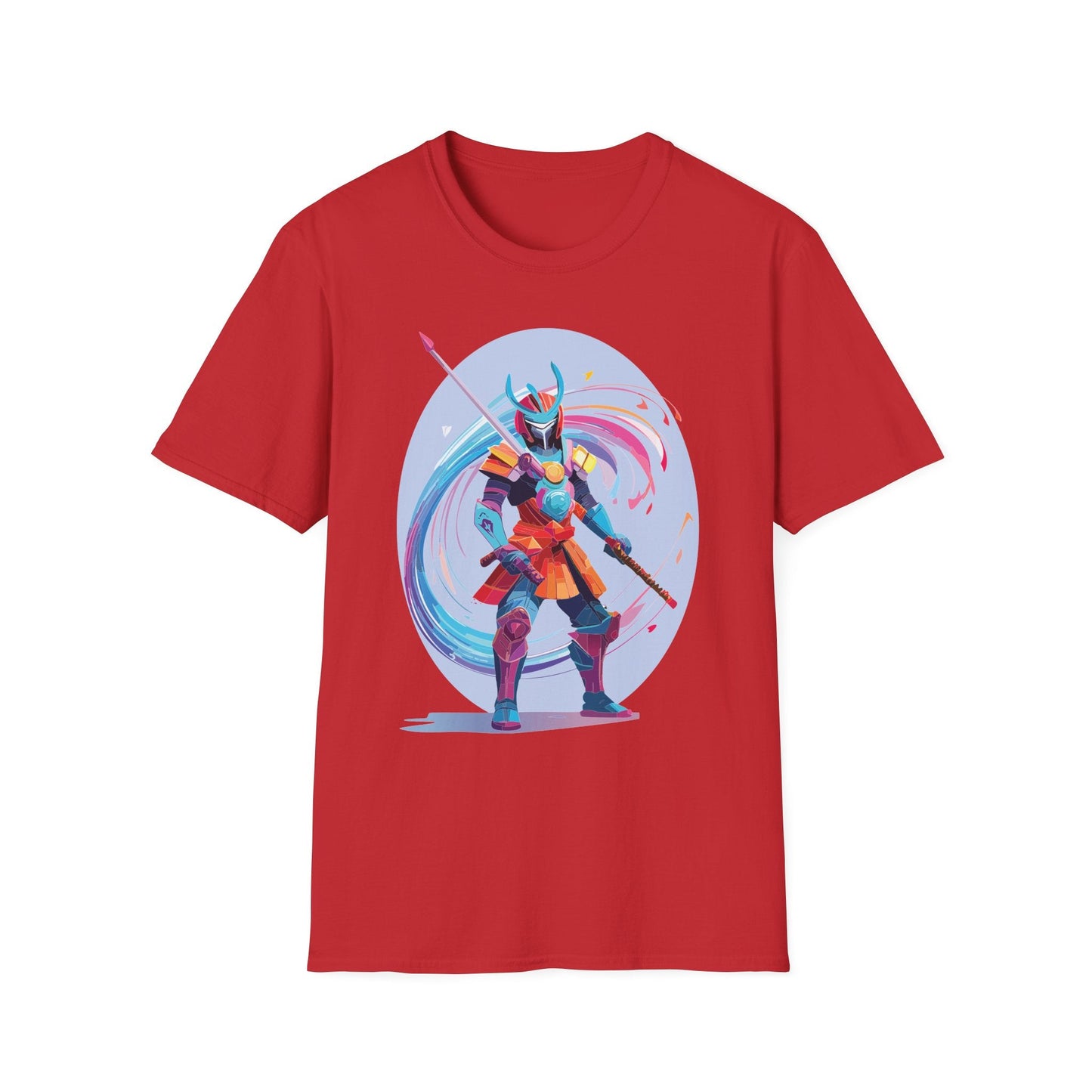 Samurai Shirt Unisex Gildan Softstyle Tee 100 Percent Ring Spun Cotton Samurai Design
