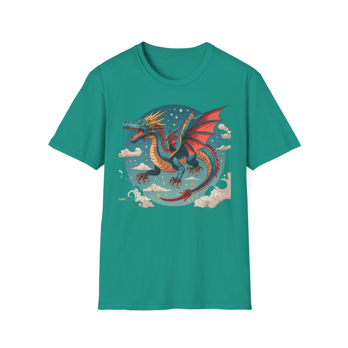 Dragon Graphic Tee Gildan Unisex 100 Cotton Tee Shirt with Animal a31