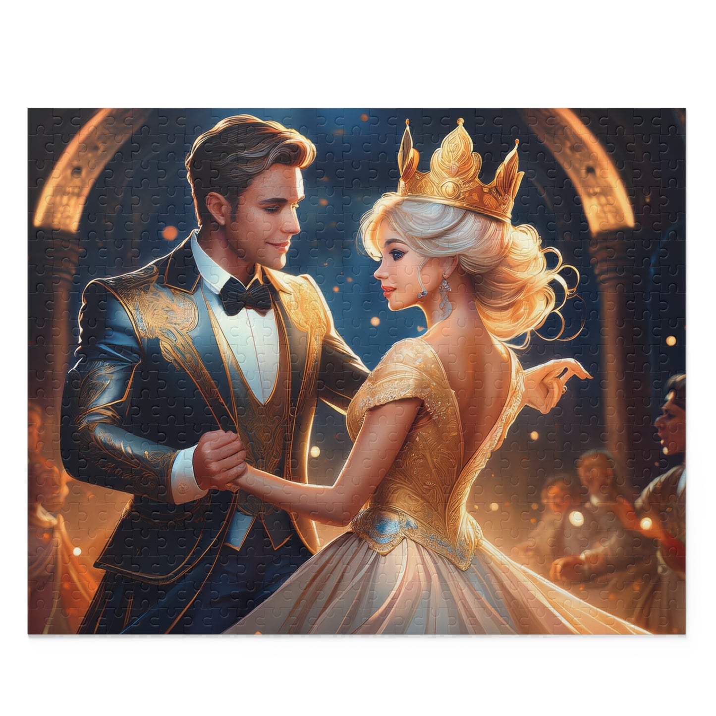 Prince and Princess Puzzle 500-Chipboard Pieces in Box | Kids Puzzles Size: 16" x 20",  Ages 9+ and Family pn37