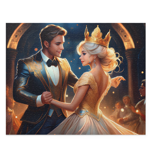 Prince and Princess Puzzle 500-Chipboard Pieces in Box | Kids Puzzles Size: 16" x 20",  Ages 9+ and Family pn37