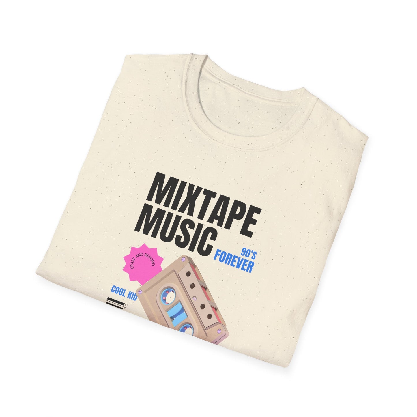 Mixtape Music Vintage Cassette T-Shirt Unisex Cotton Retro Audio Graphic Tee