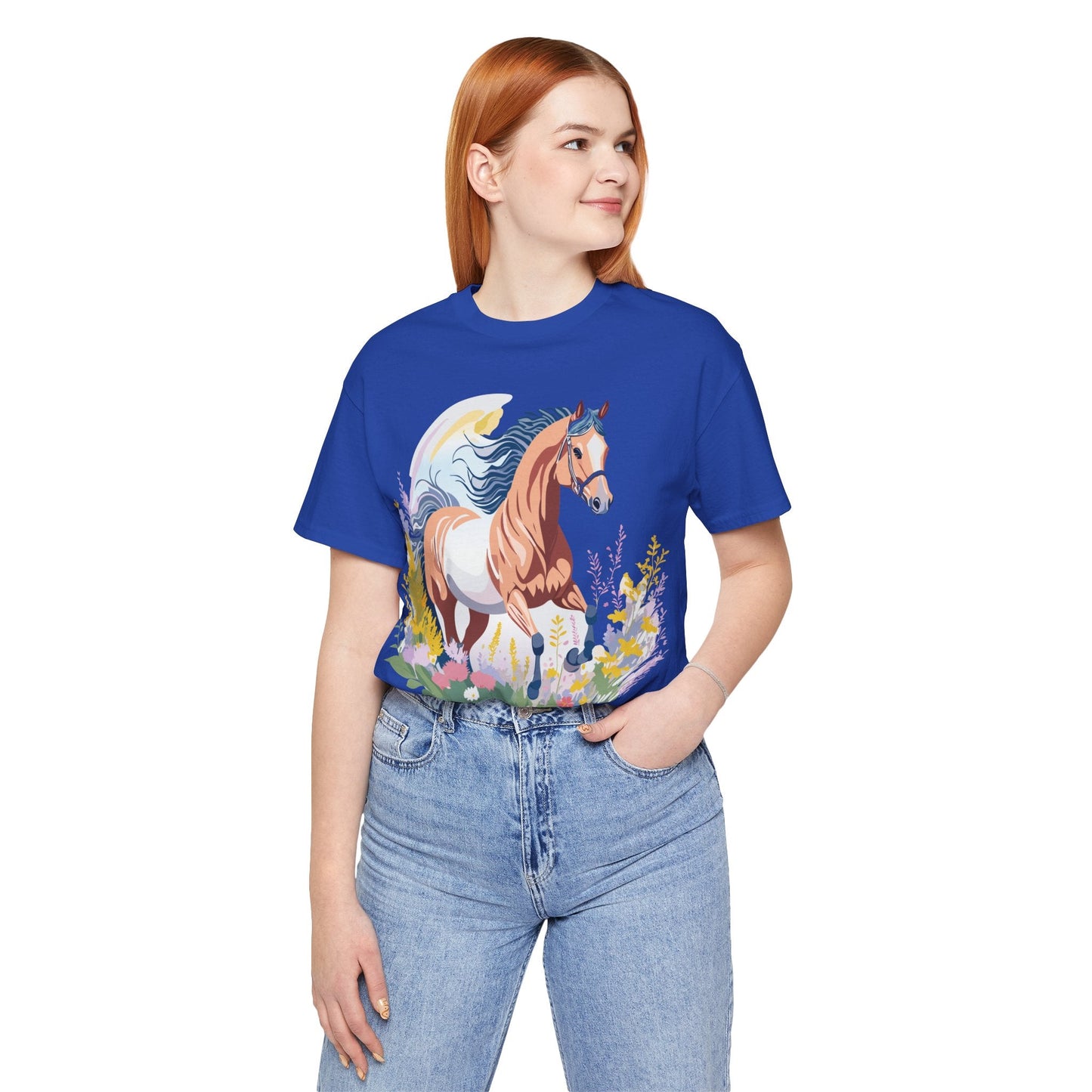Horse Graphic Unisex 100 Cotton Vintage Animal Art T-Shirt 4