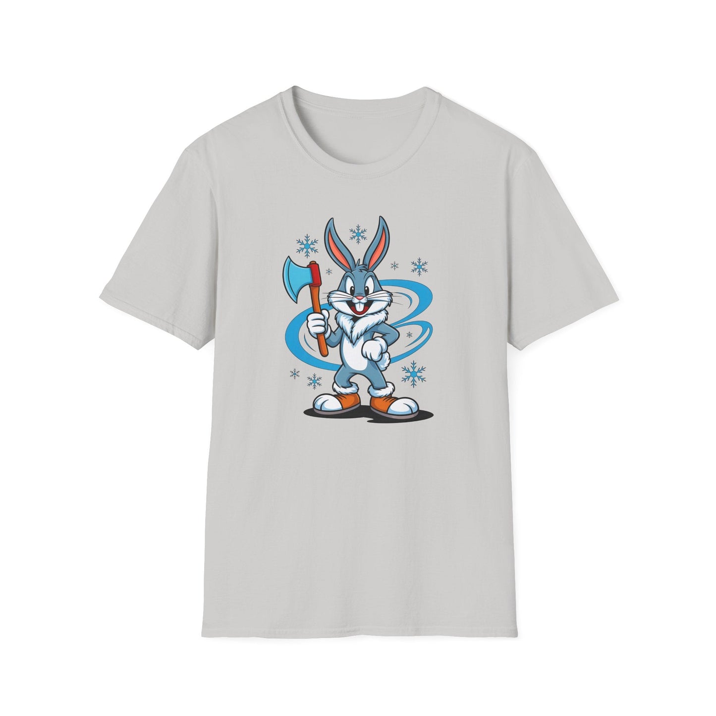Bugs Bunny T Shirt Cartoon Print Unisex Softstyle Tee Gildan 64000 100 Percent Cotton