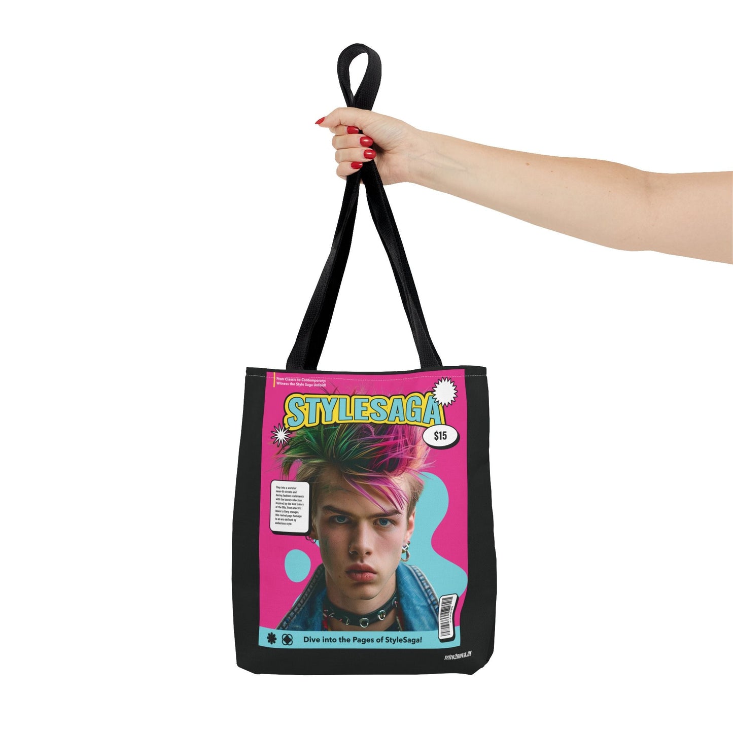 Magazine Cover Canvas Tote Bag By Retro2Nova Durable Everyday Carry Accessory Bold Vintage Inspired