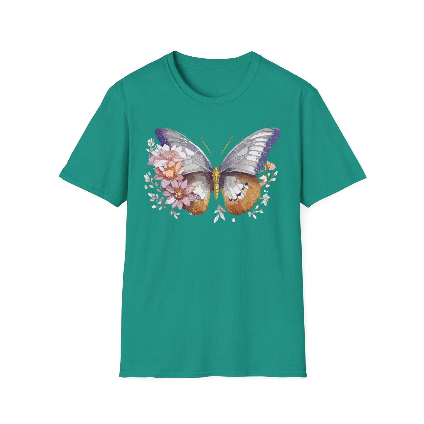 Butterfly Shirt Unisex T Shirt 100 Percent Ring Spun Cotton Gildan Softstyle Tee