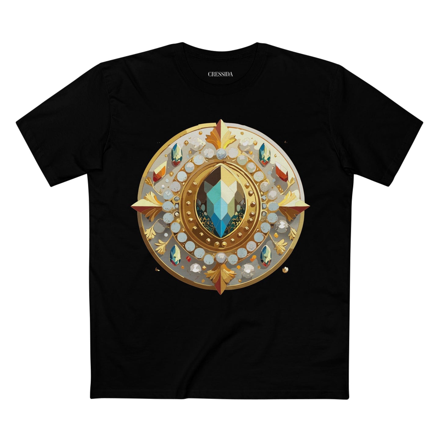 Medallion Graphic T-Shirt Unisex 100 Cotton With Gold Art Design Medal Tee 20