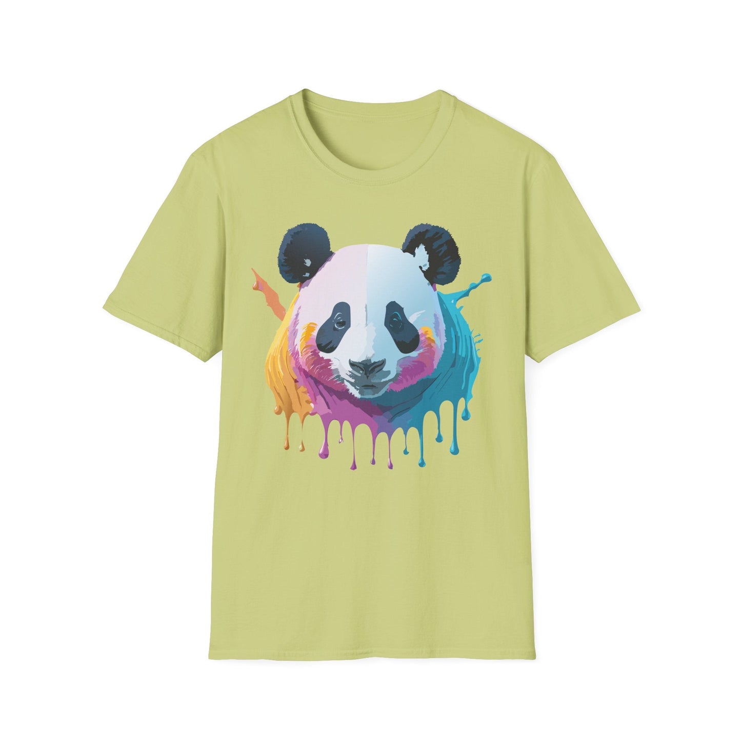 Panda Shirt Unisex T Shirt Softstyle Gildan 64000 100 Percent Ring Spun Cotton Animal Tee