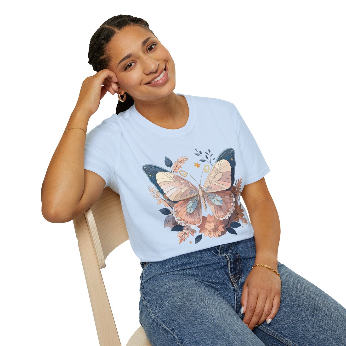 Monarch Butterfly Shirt Unisex Softstyle T Shirt 100 Percent Ring Spun Cotton Gildan 64000