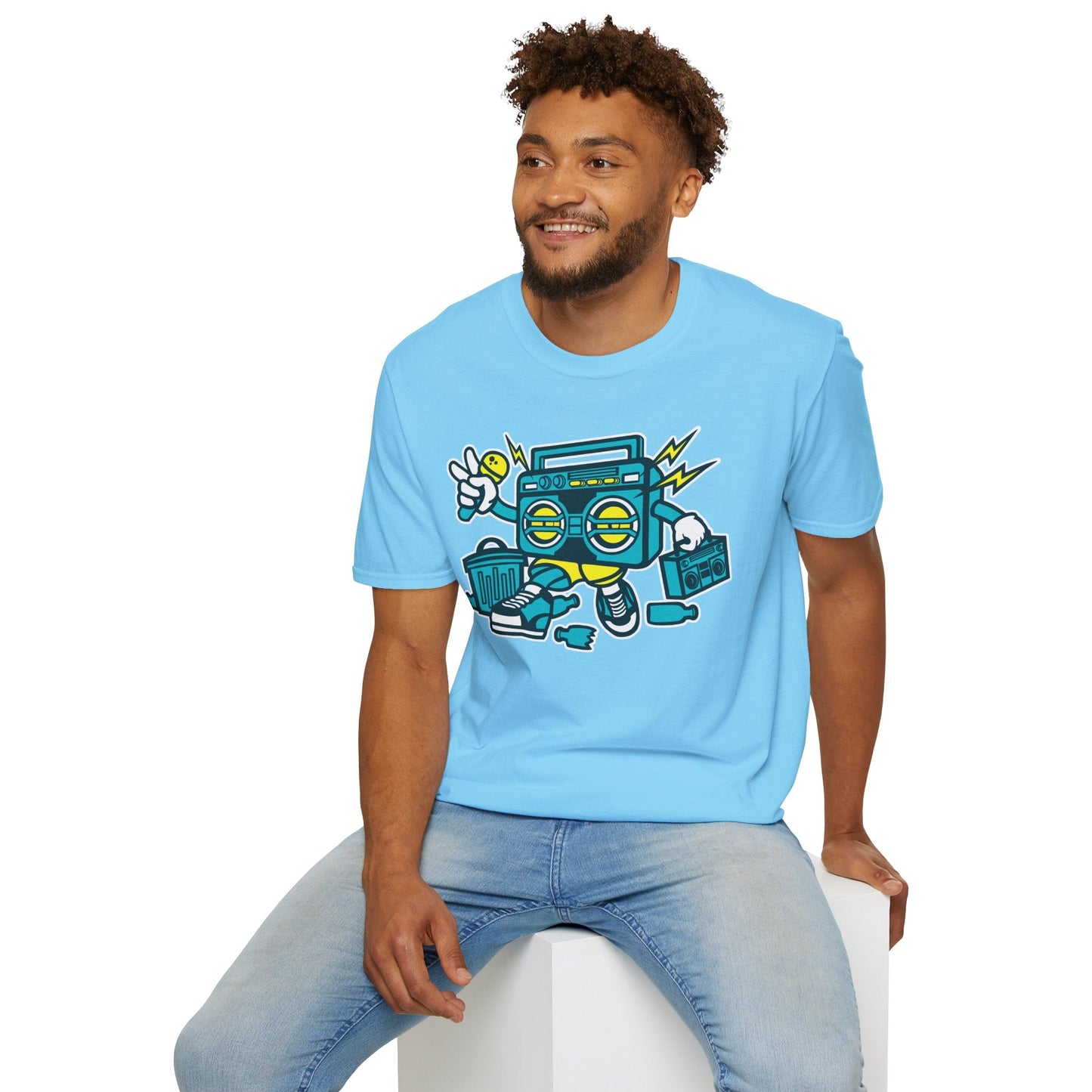 Cartoon T Shirt Animation Tee Funny Unisex Gildan Softstyle 64000 100 Percent Ring Spun Cotton