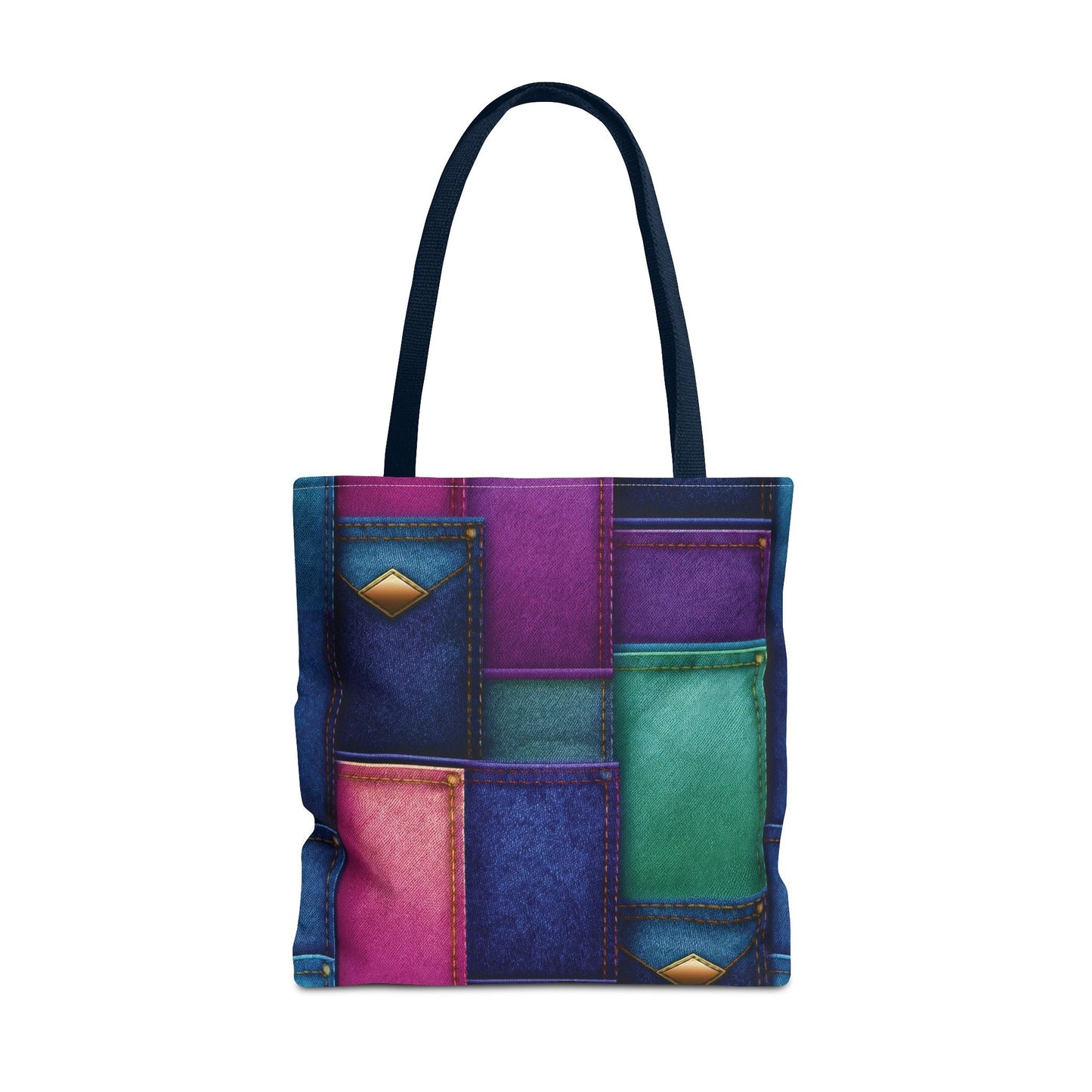 Denim Canvas Bag, Tote Bag Denim Printify