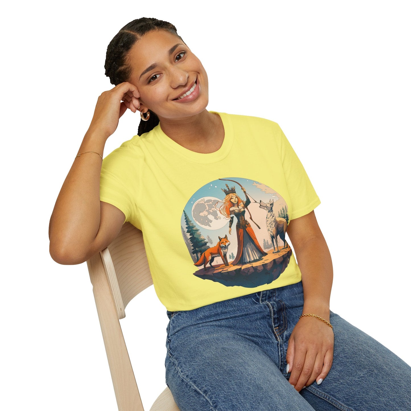 Womens Graphic T Shirts Art Design Shirt Softstyle Gildan 64000 Unisex Tee Ring Spun Cotton