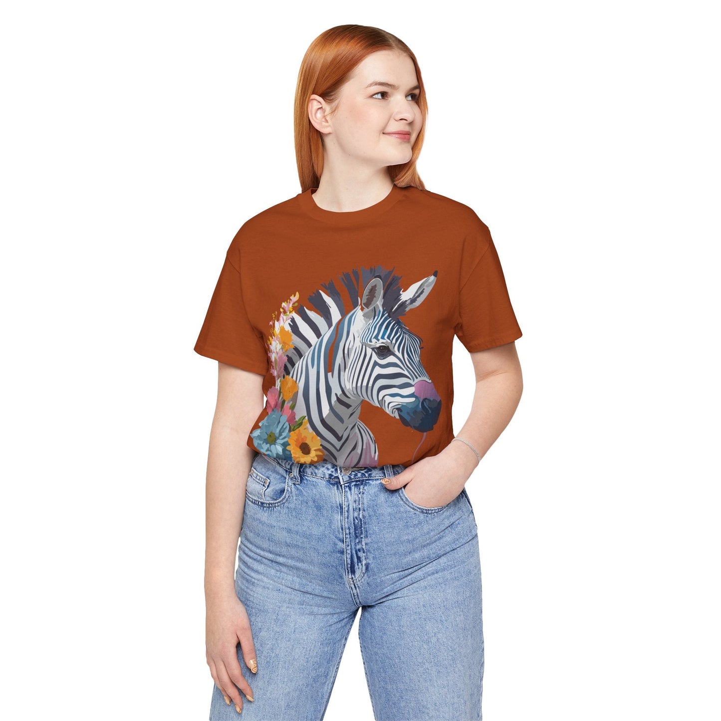 Adelpha Zebra Graphic T Shirt Unisex Vintage Inspired Art Short Sleeve Premium Soft Cotton