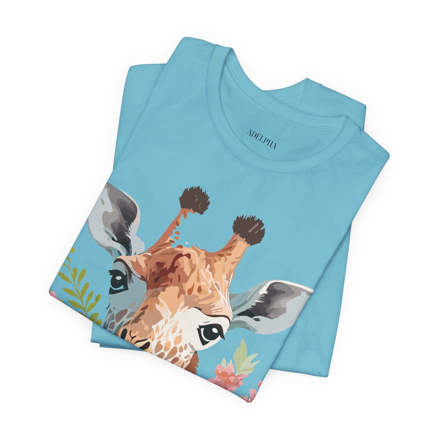 Giraffe Graphic Tee Unisex Jersey Short Sleeve Art Design From Adelpha Premium Casual Wear