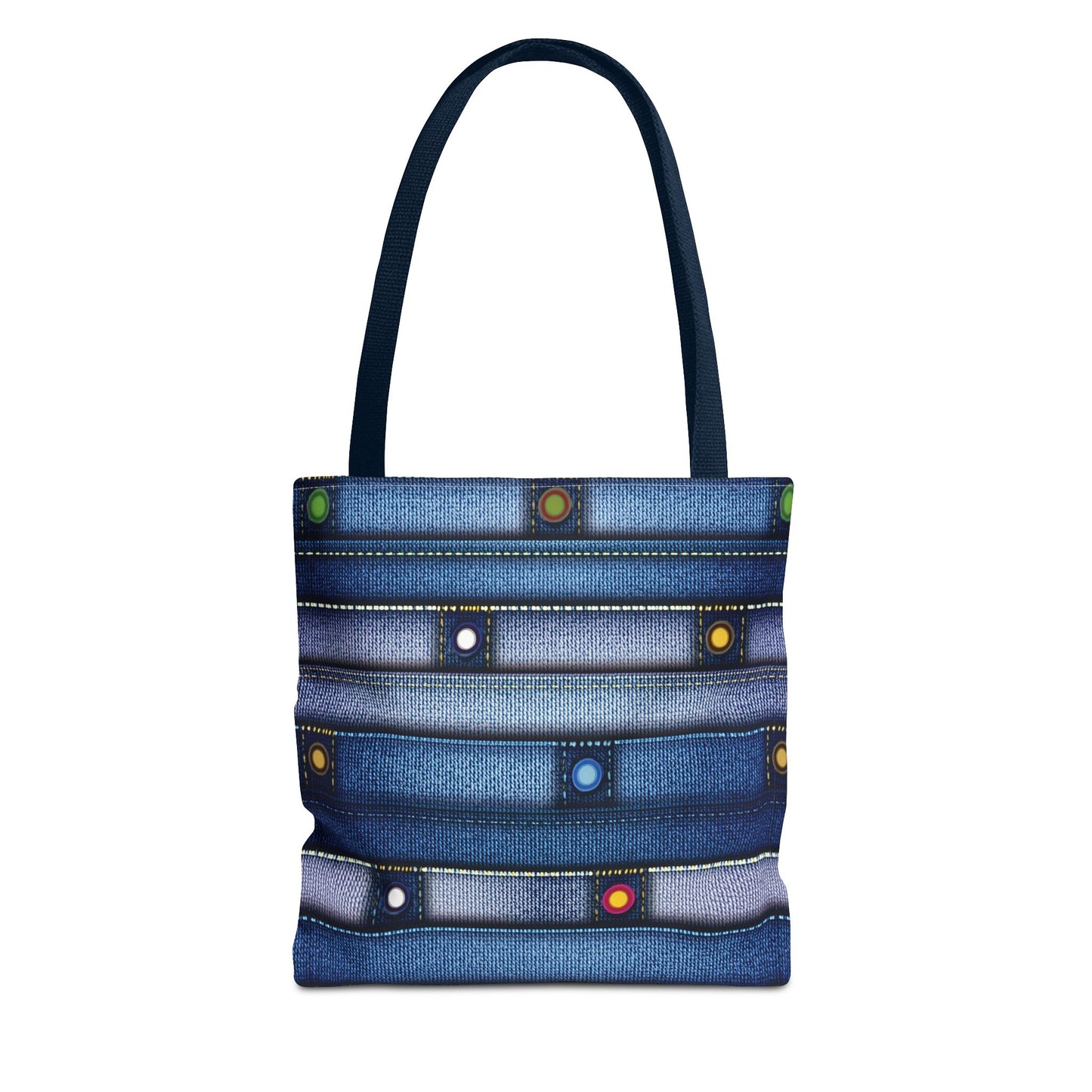DENIM PRINT CANVAS BAG HIGH-QUALITY 100% SPUN POLYESTER 3 SIZES CANVAS BAG-144