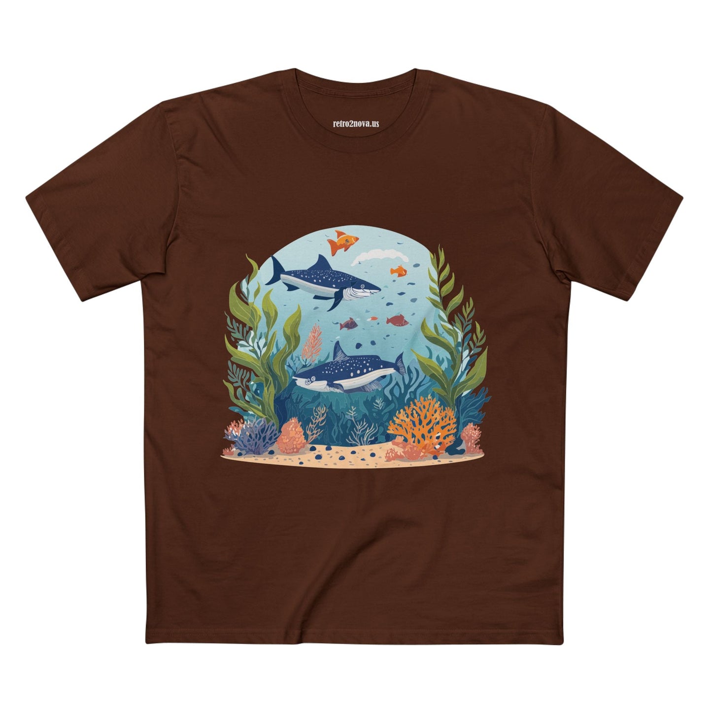 Ocean Shirt Ocean Pacific Inspired Tee OP 5 Unisex Premium Cotton Art Tee Retro2Nova Art Design