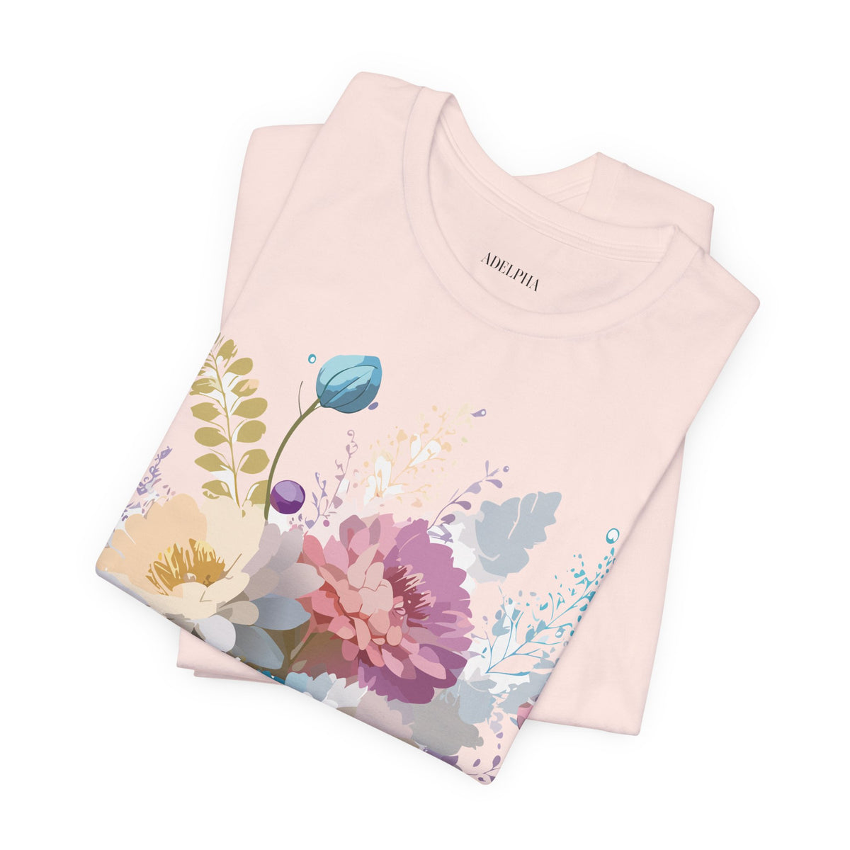 Floral Graphic Tee Shirt - Bella+Canvas Unisex 100 Cotton 8