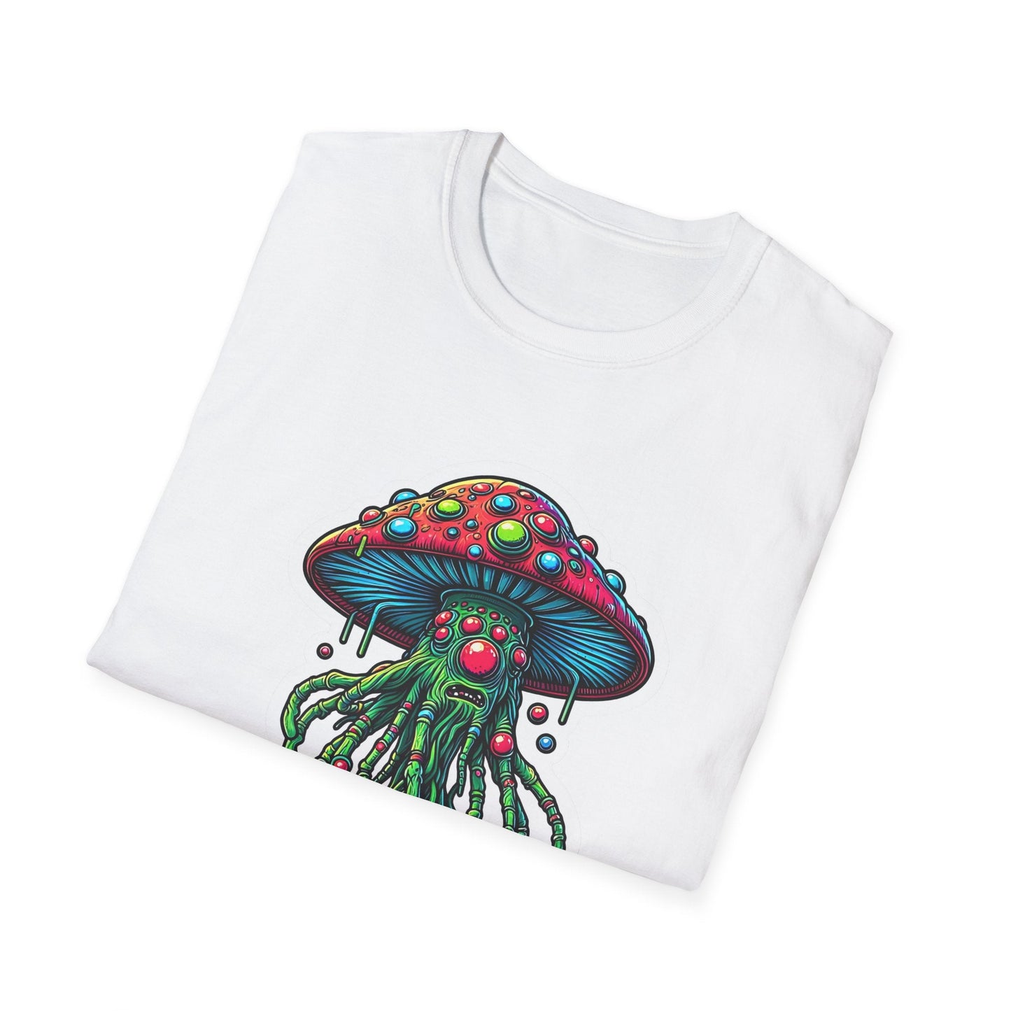 Mashroom Tee Shirt Unisex Funny Mashroom Shirt With Fungus Art Design Gildan Softstyle 64000