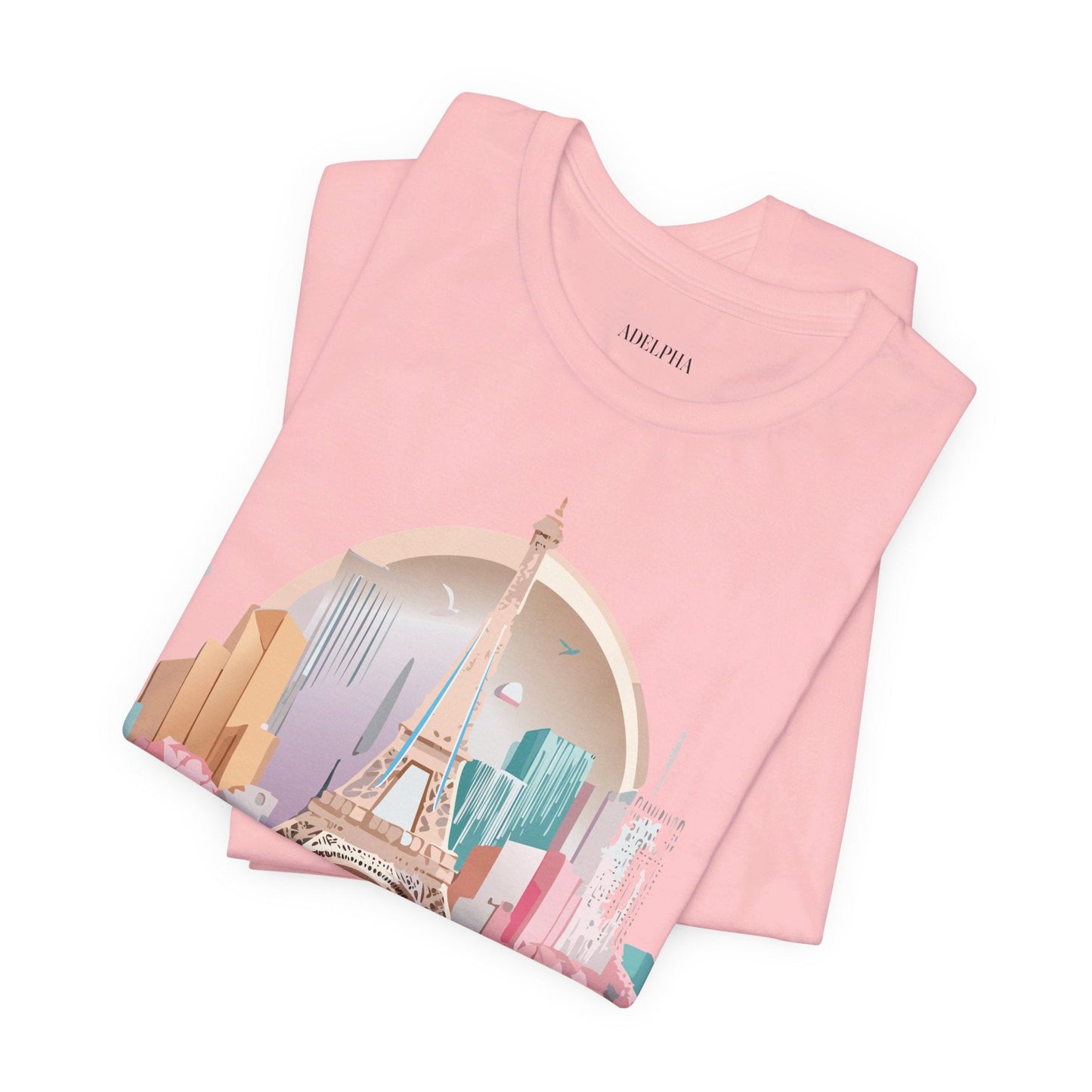 Paris Tourist Shirt Unisex Graphic Tee With Vintage Adelpha Artwork And Travel Style