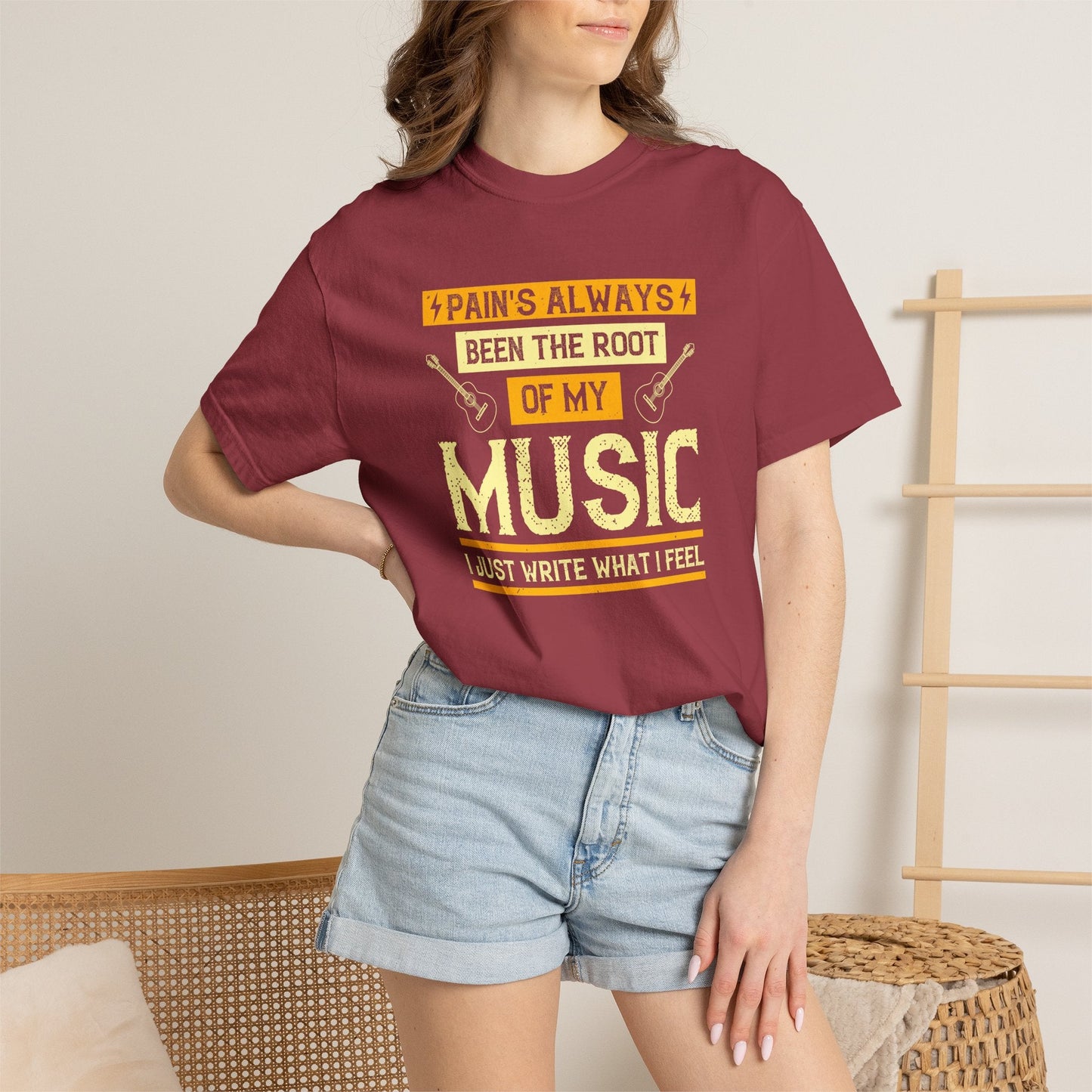 Music Graphic Design Unisex Cotton T-shirt  m41