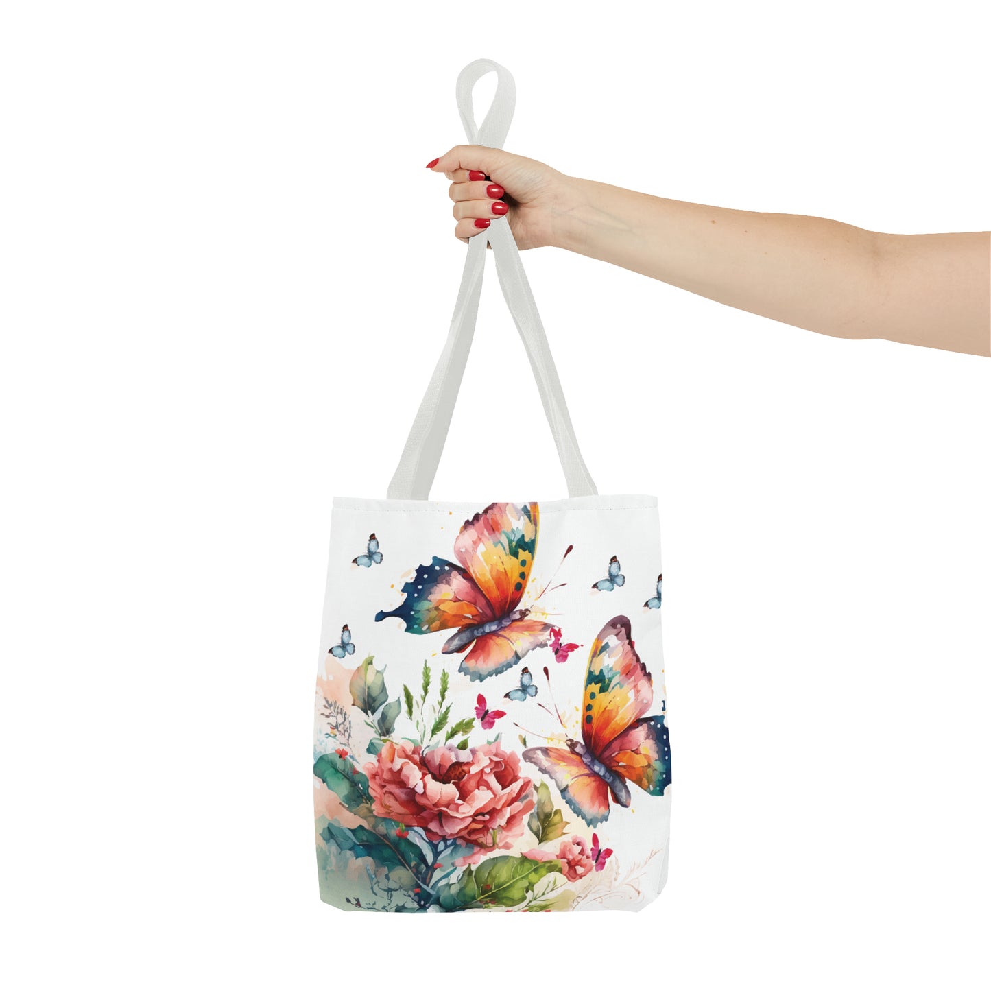 Canvas Bag with Butterfly Prints