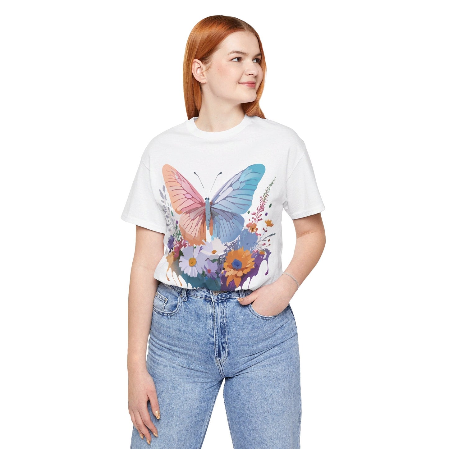 Butterfly Graphic T Shirt Unisex Adelpha Artwork Tee Vintage Style