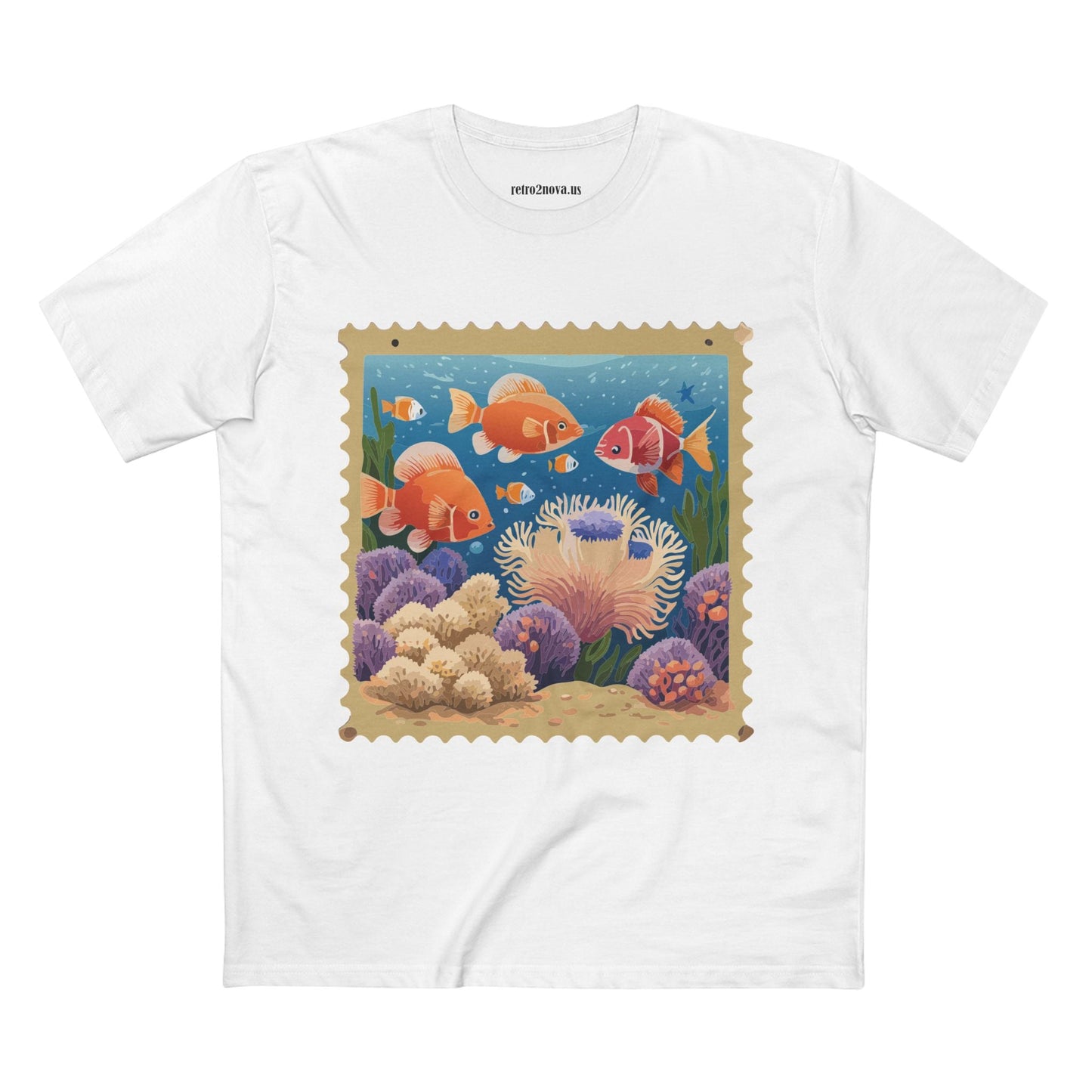Stamp Shirt Postage Stamp Tee PS20 Unisex Premium Cotton Art Tee Retro2Nova Collection