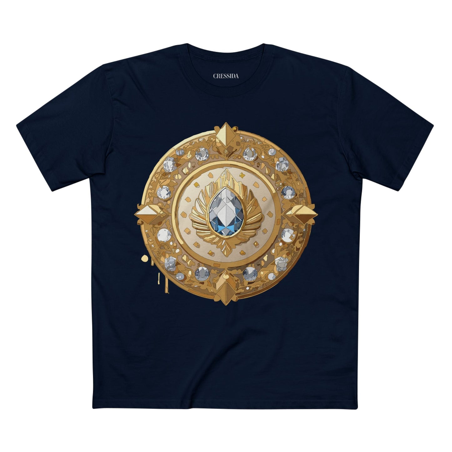 Medallion Graphic T-Shirt Unisex 100 Cotton With Gold Art Design Medal Tee 26