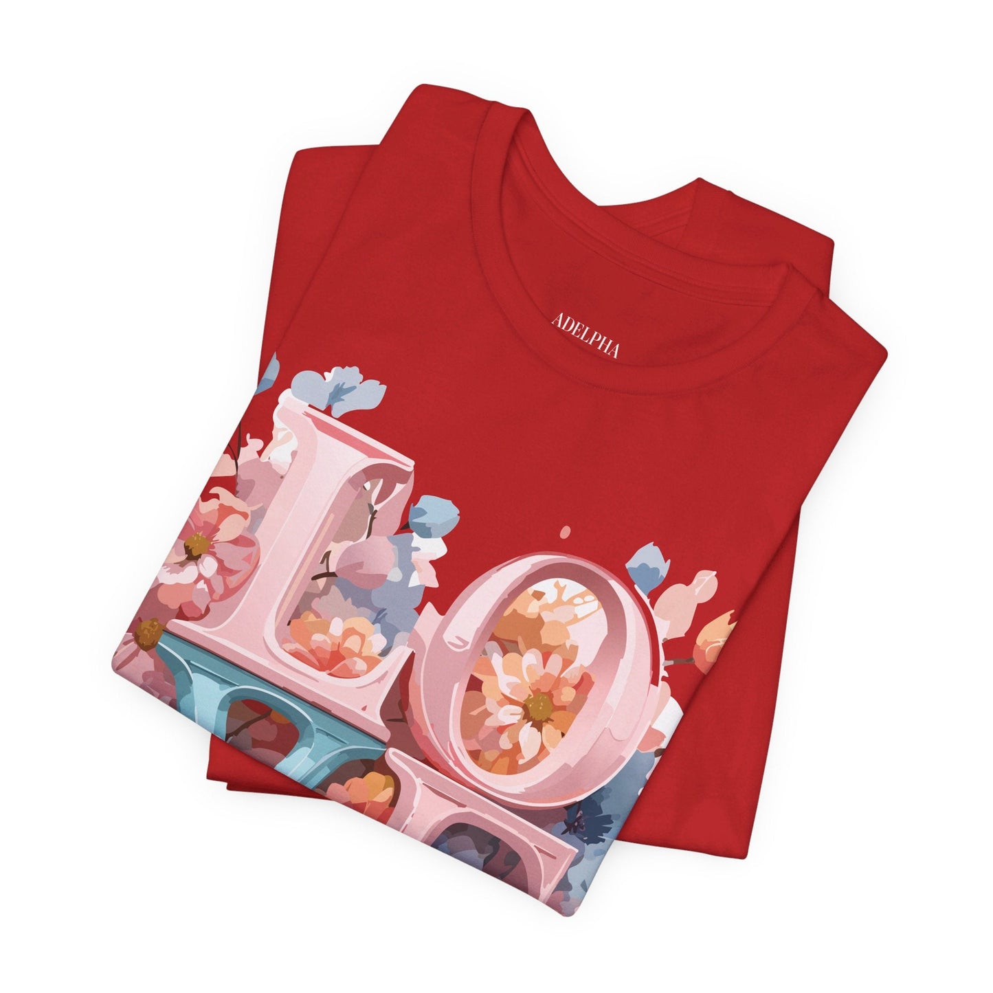 Valentine Graphic Tee Unisex Vintage Inspired Art Design Shirt Adelpha Premium Jersey Short Sleeve