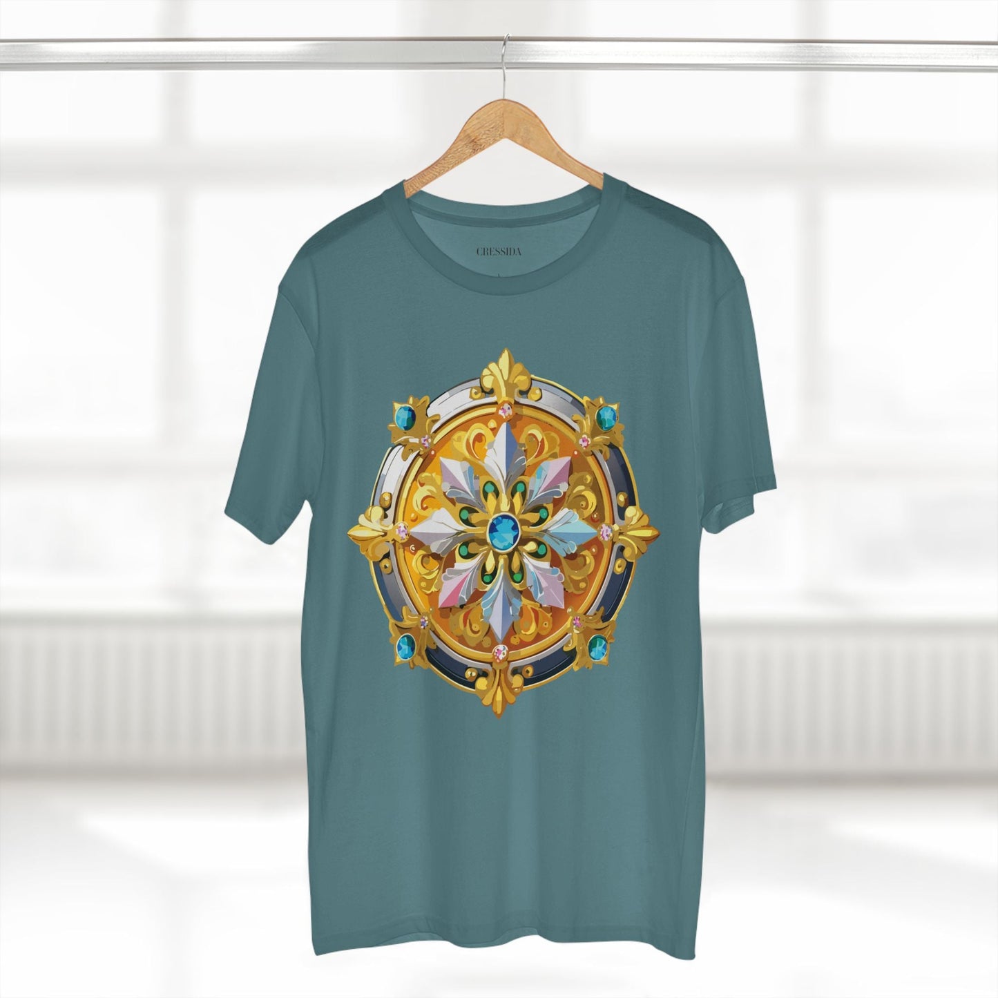 Medallion Graphic T-Shirt Unisex 100 Cotton With Gold Art Design Medal Tee 9