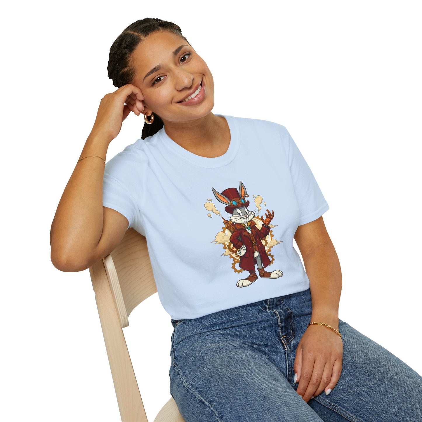 Bugs Bunny Shirt Cartoon T Shirt Unisex Gildan Softstyle 64000 Cotton Tee For Animation Fans