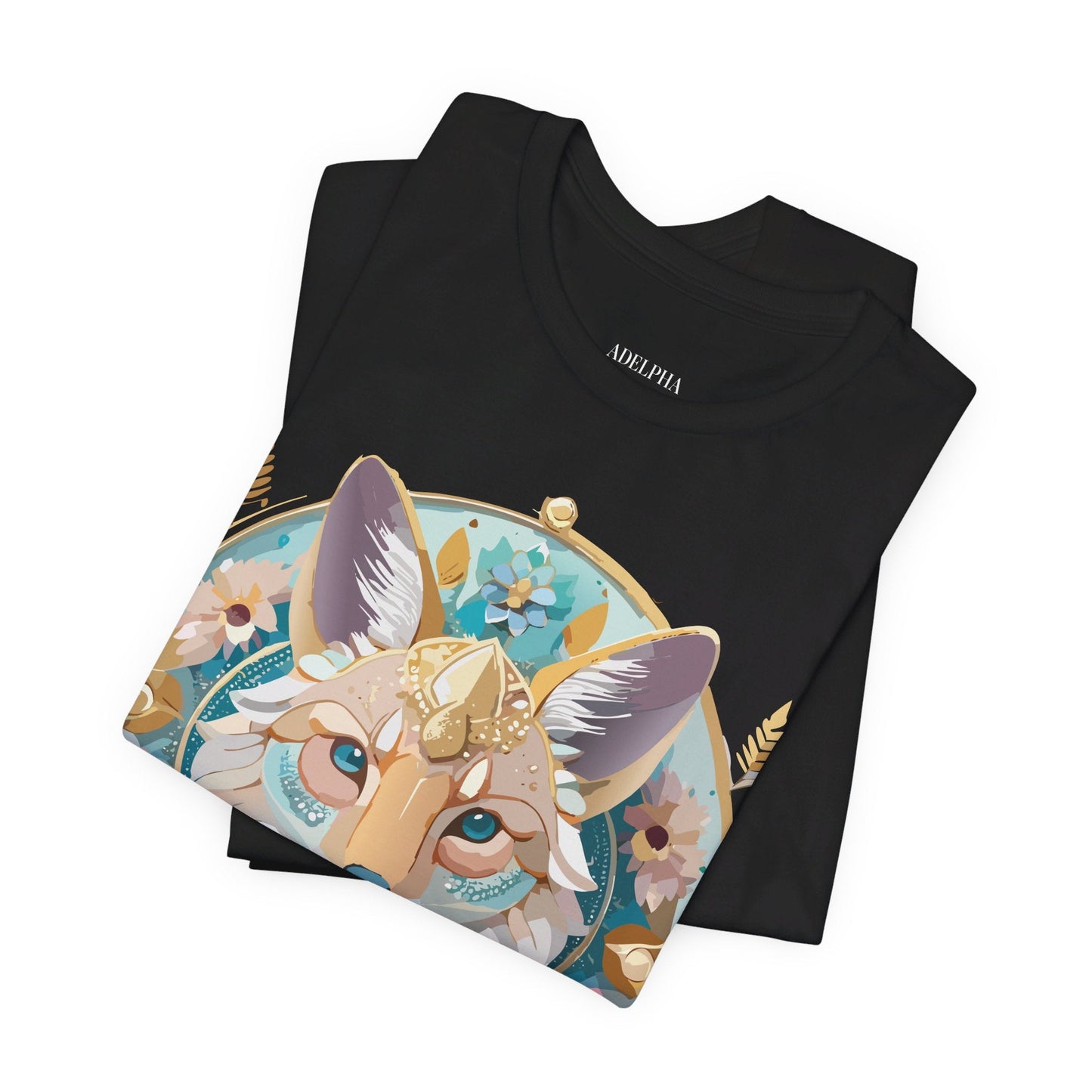 Adelpha Vintage Inspired Graphic Tee Medallion Art Unisex Short Sleeve Shirt Premium