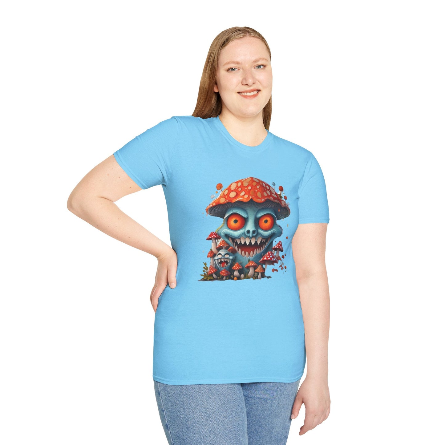Mashroom Tee Shirt Unisex Softstyle Gildan 64000 Short Sleeve Tee With Funny Mashroom Fungus