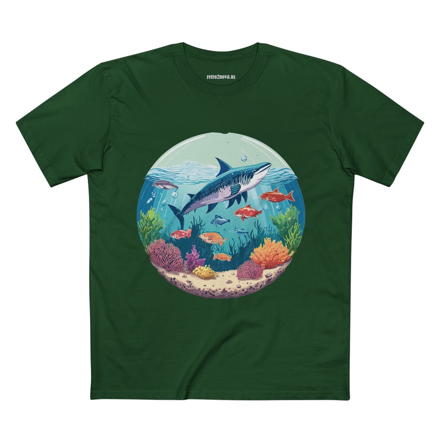 Ocean Shirt Ocean Pacific OP17 Unisex Premium Cotton Staple Tee With Original Art Design
