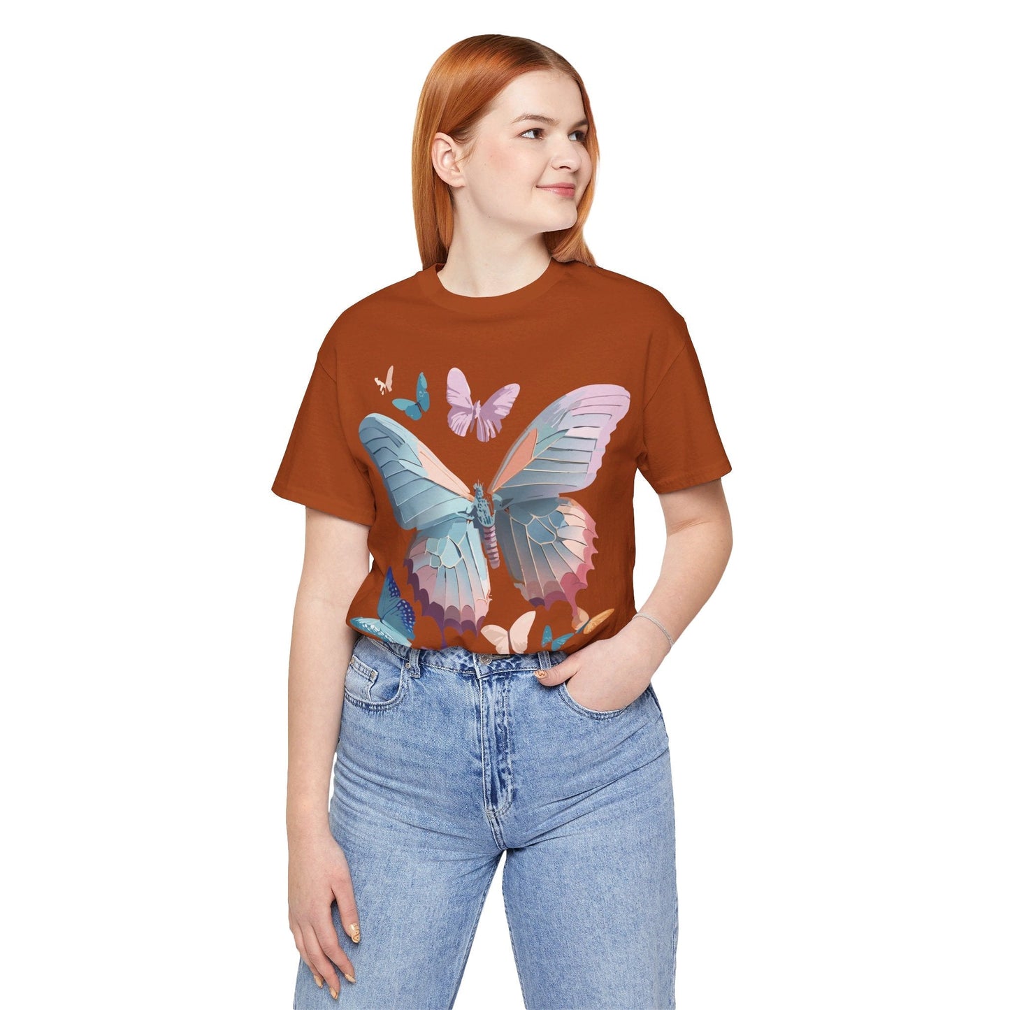 Adelpha Butterfly Graphic Tee Unisex Short Sleeve Vintage Art Design