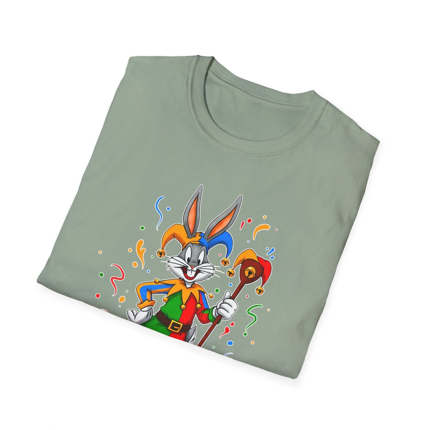 Cartoon Bunny Graphic Unisex Cotton Animal Animation Artwork Design Tee 22