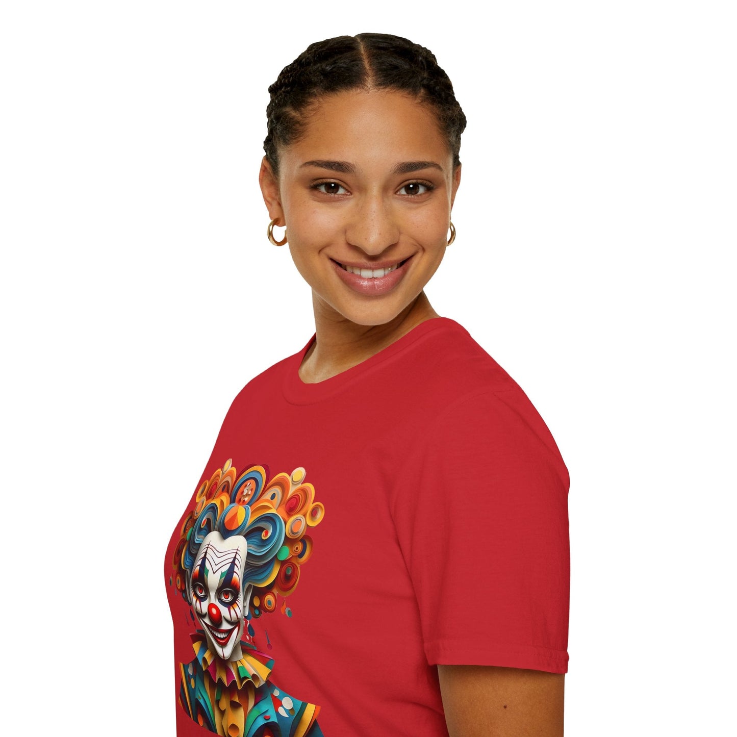Unisex Clown T Shirt Funny Man Circus Shirt Softstyle Gildan 64000 Short Sleeve Tee