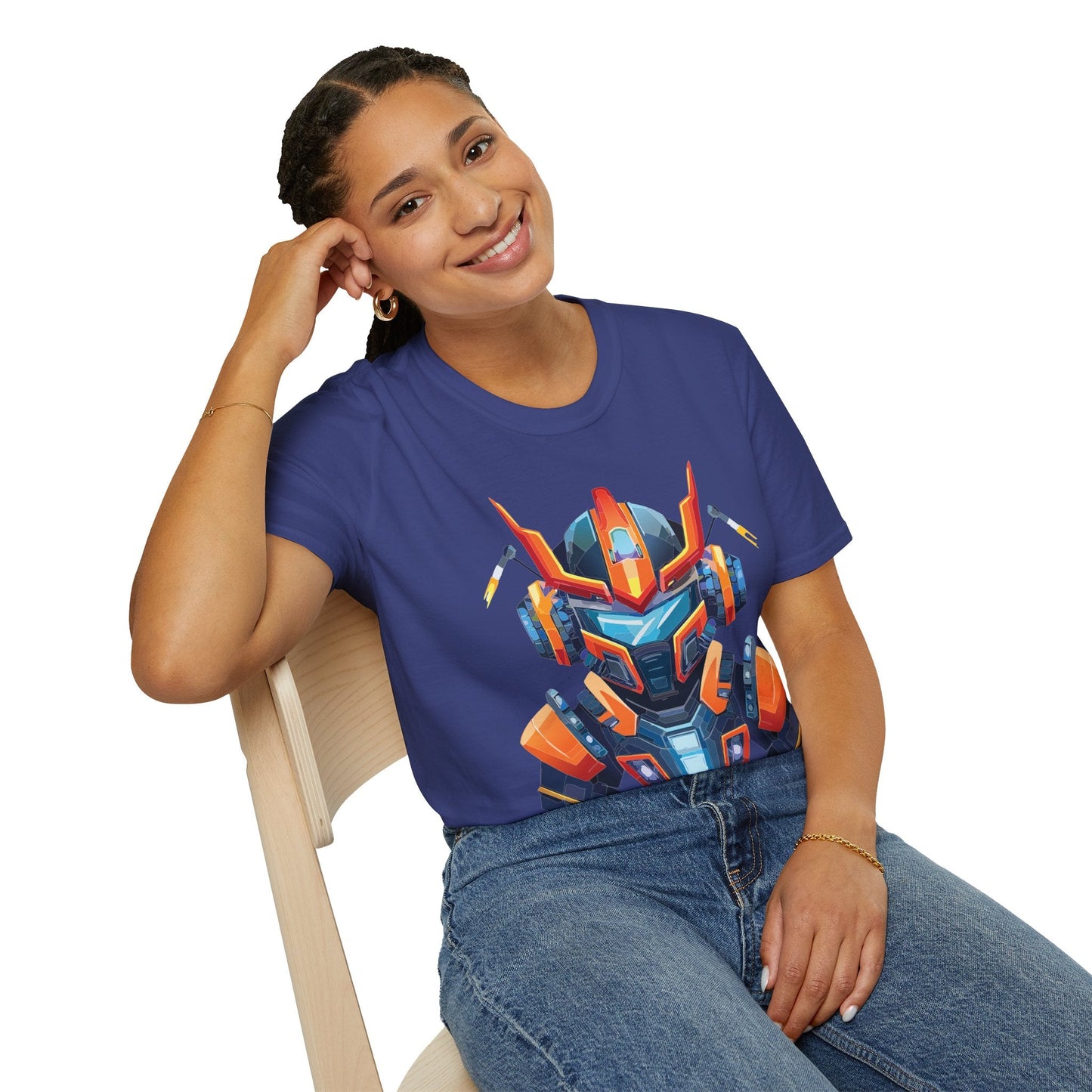 Cyborg Tee Unisex Robot Shirt Terminator Style 100 Percent Ring Spun Cotton Short Sleeve