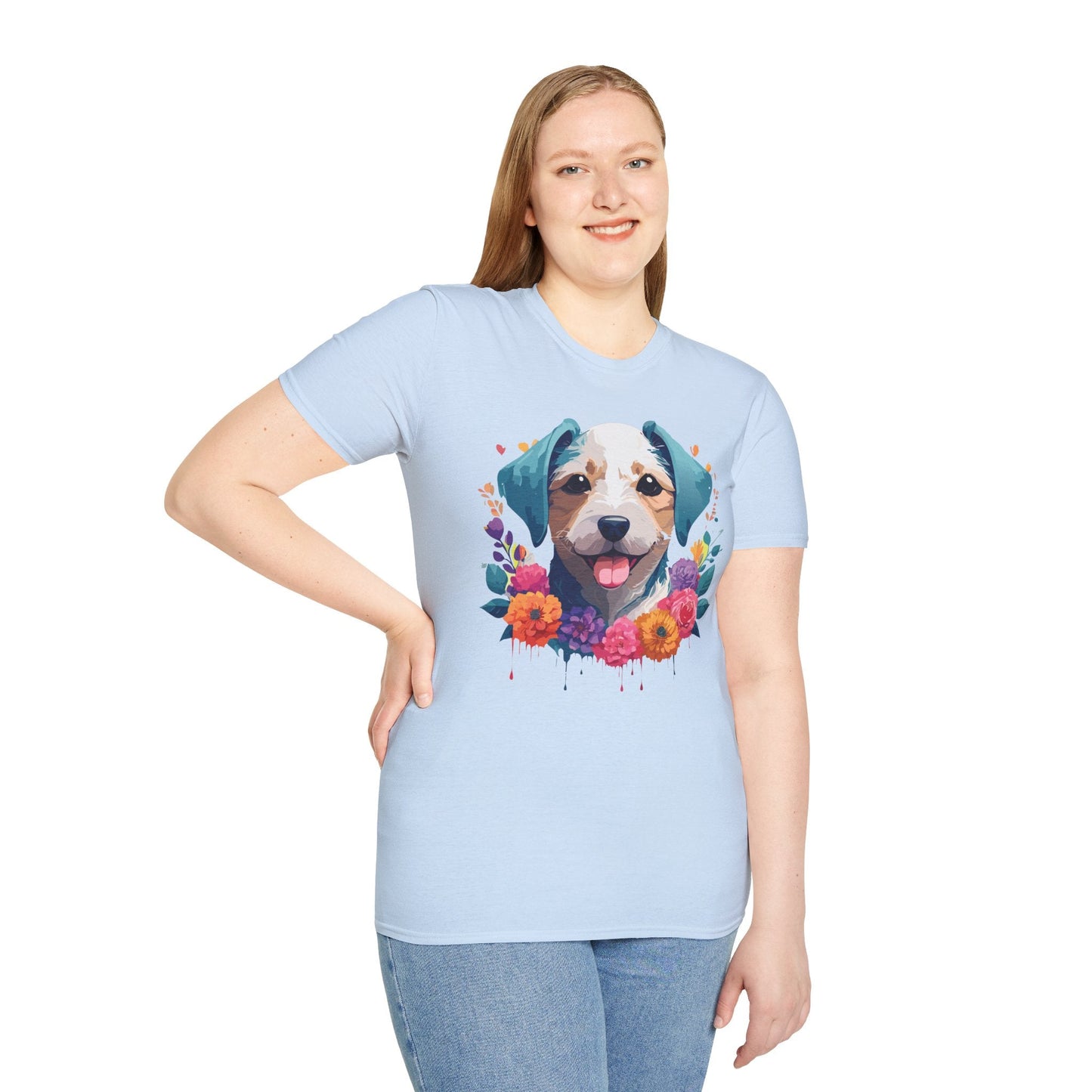 Dog Shirt Unisex Animal Tee Softstyle 64000 Gildan RingSpun Cotton